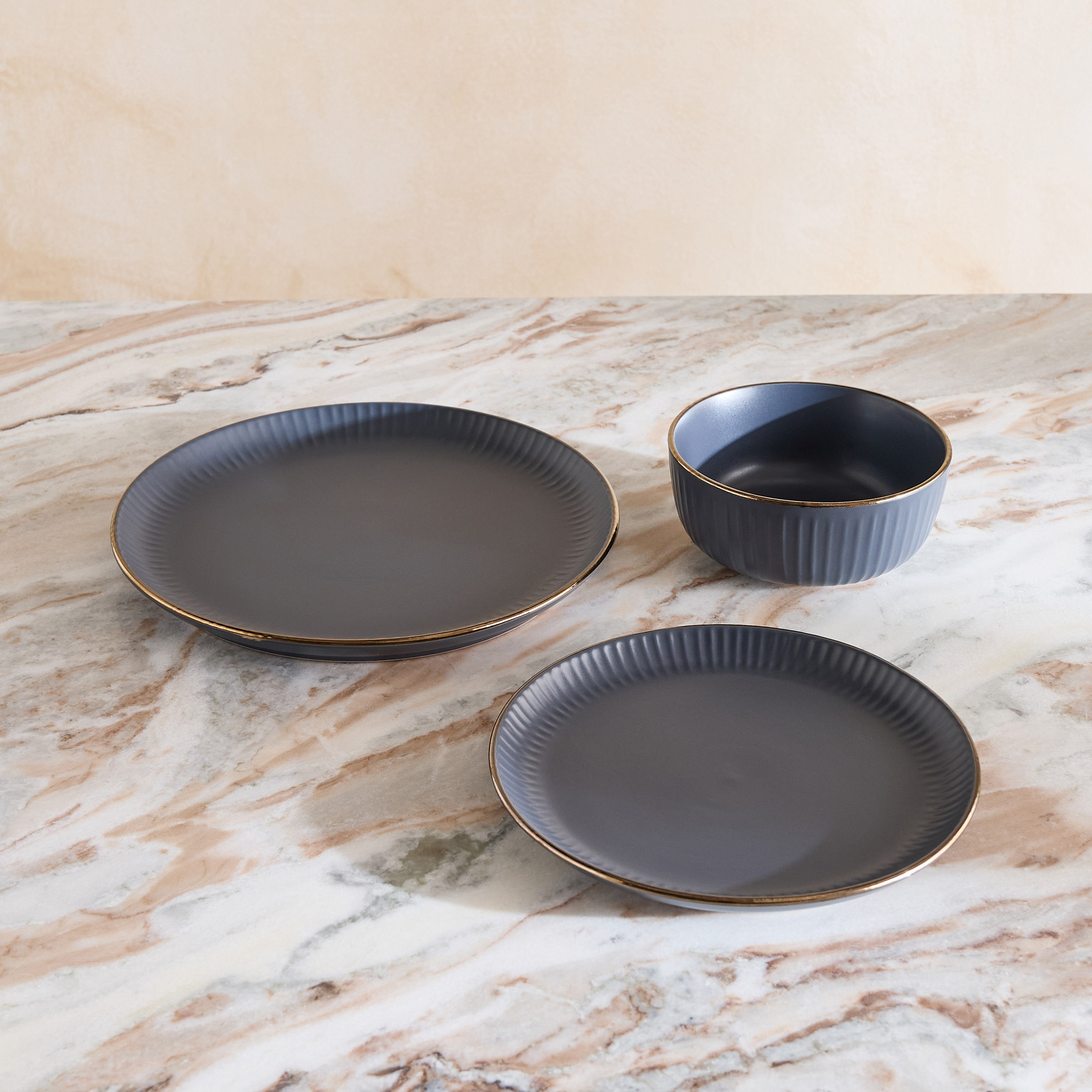 Elegenza Embossed 12-Piece Dinner Set - Serves 4-hbxdiningroom-tabletop-dinnersets-image-2