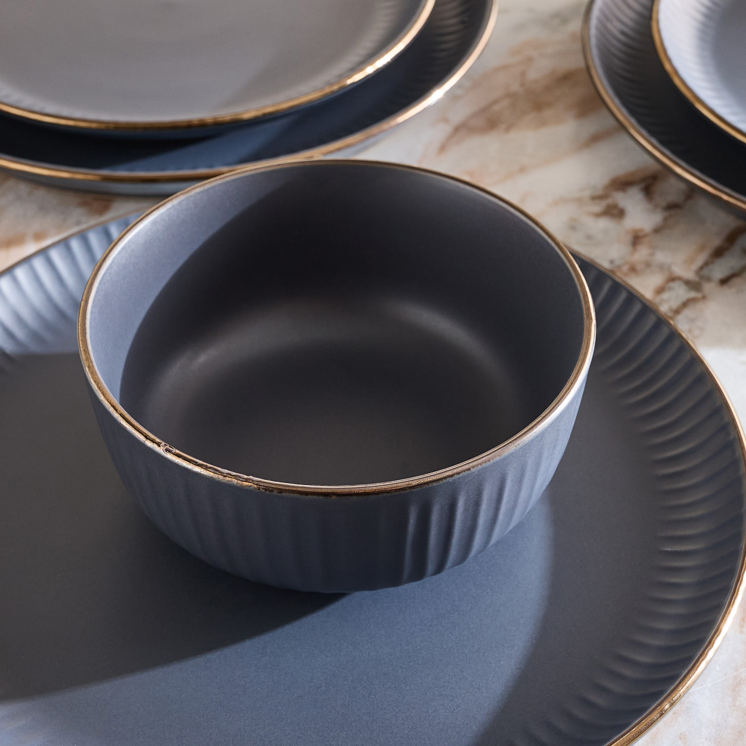 Elegenza Embossed 12-Piece Dinner Set - Serves 4-hbxdiningroom-tabletop-dinnersets-image-4