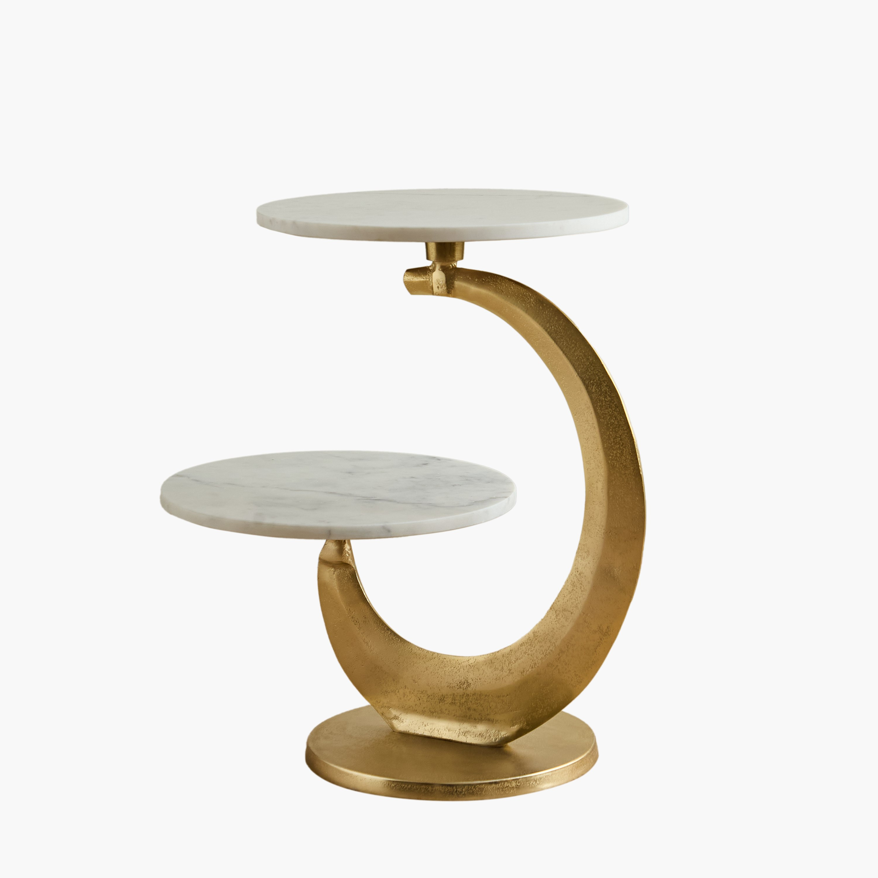 Moon 2-Tier Geniune Marble Accent Table-hbxfurniture-livingroom-endtables-image-6