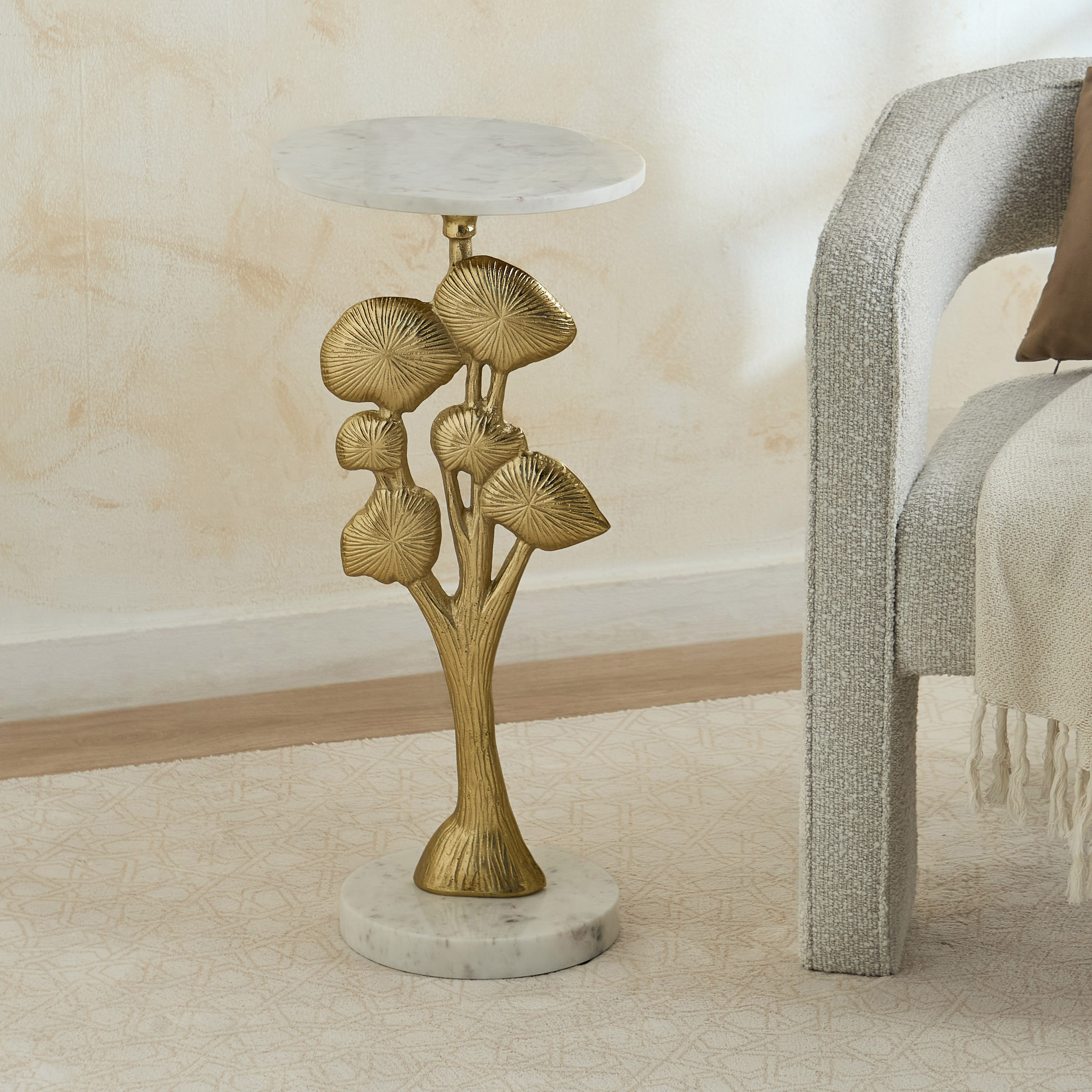 Liva Geniune Marble Accent Table-hbxfurniture-livingroom-endtables-image-2
