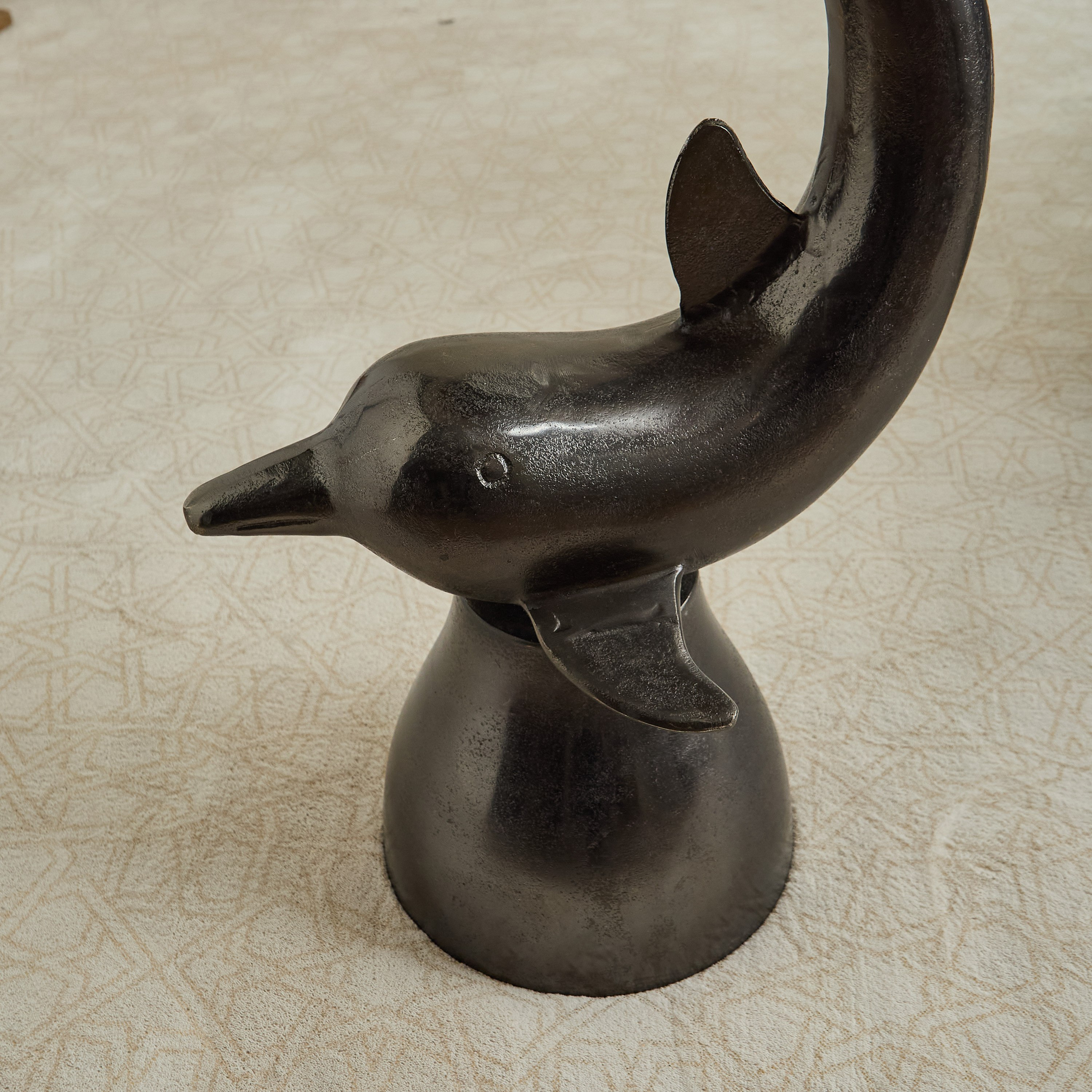 Dolphine Geniune Marble Accent Table-hbxfurniture-livingroom-endtables-image-4