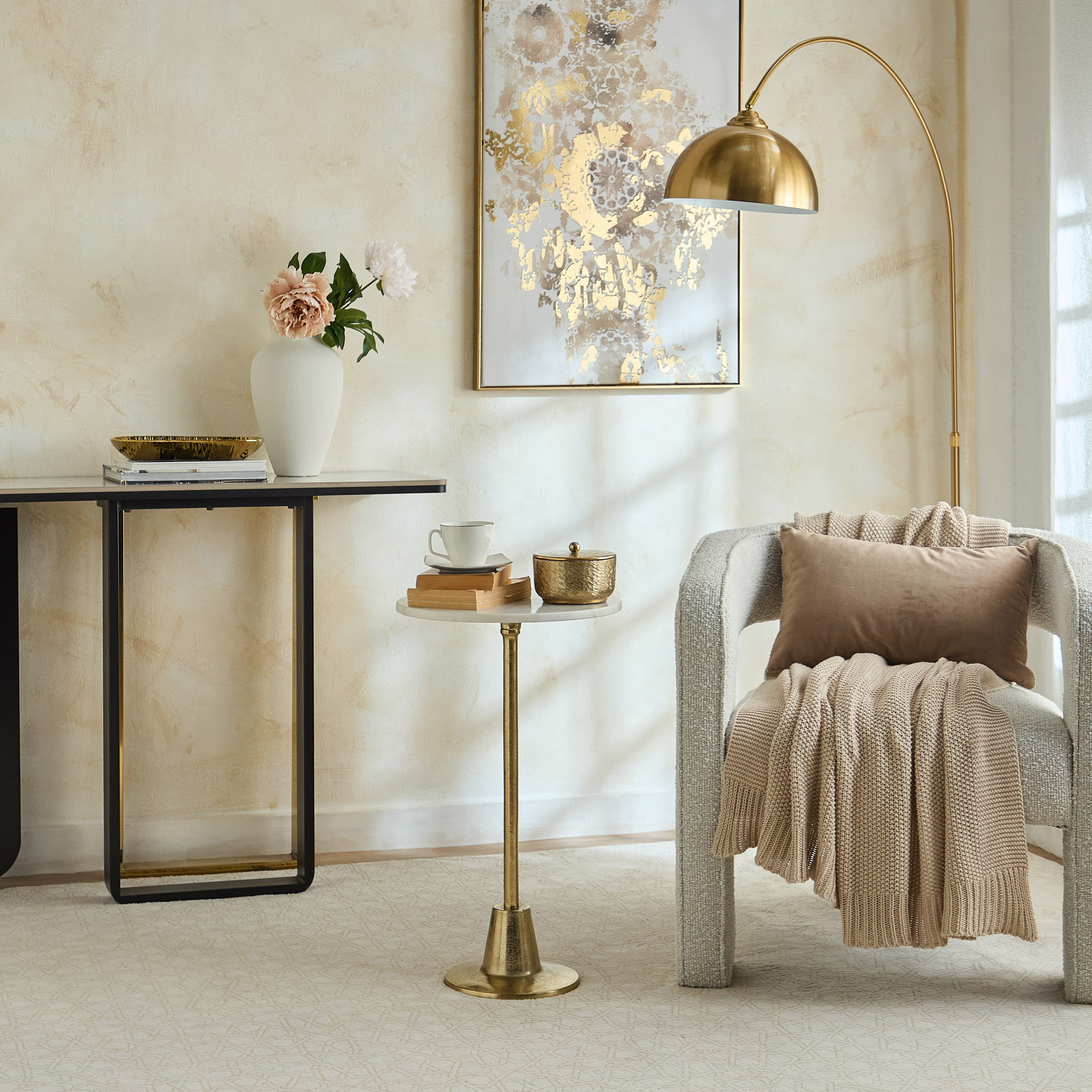 طاولة زينة رخام أصلي من إلست - كبيرة-hbxfurniture-livingroom-endtables-image-5