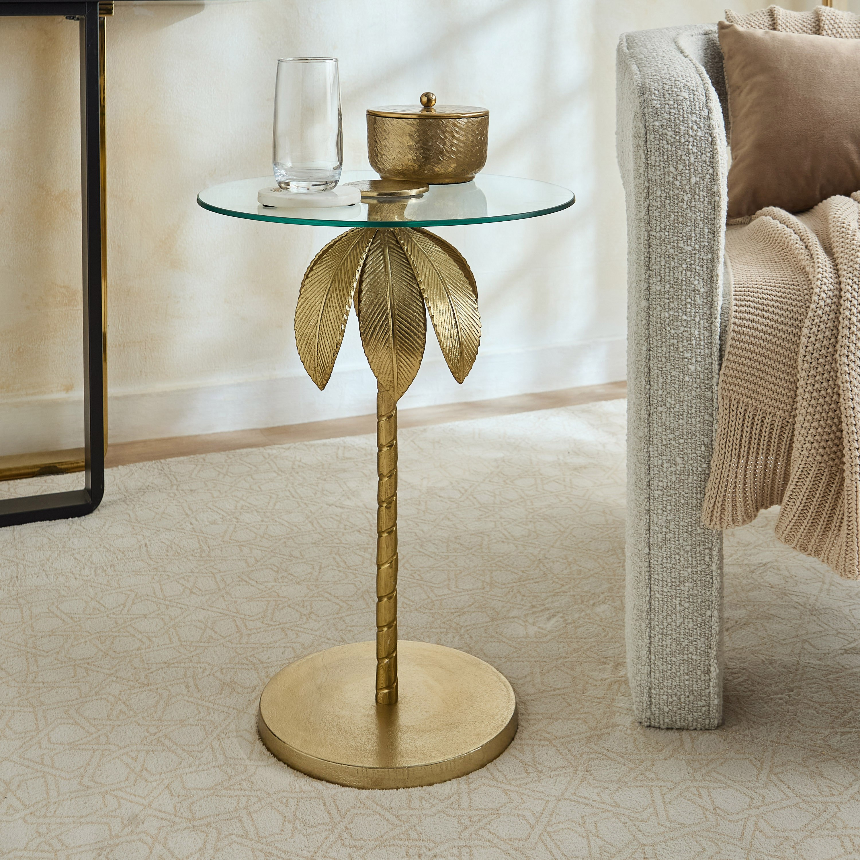 طاولة زينة بسطح زجاجي من مافي-hbxfurniture-livingroom-endtables-image-1