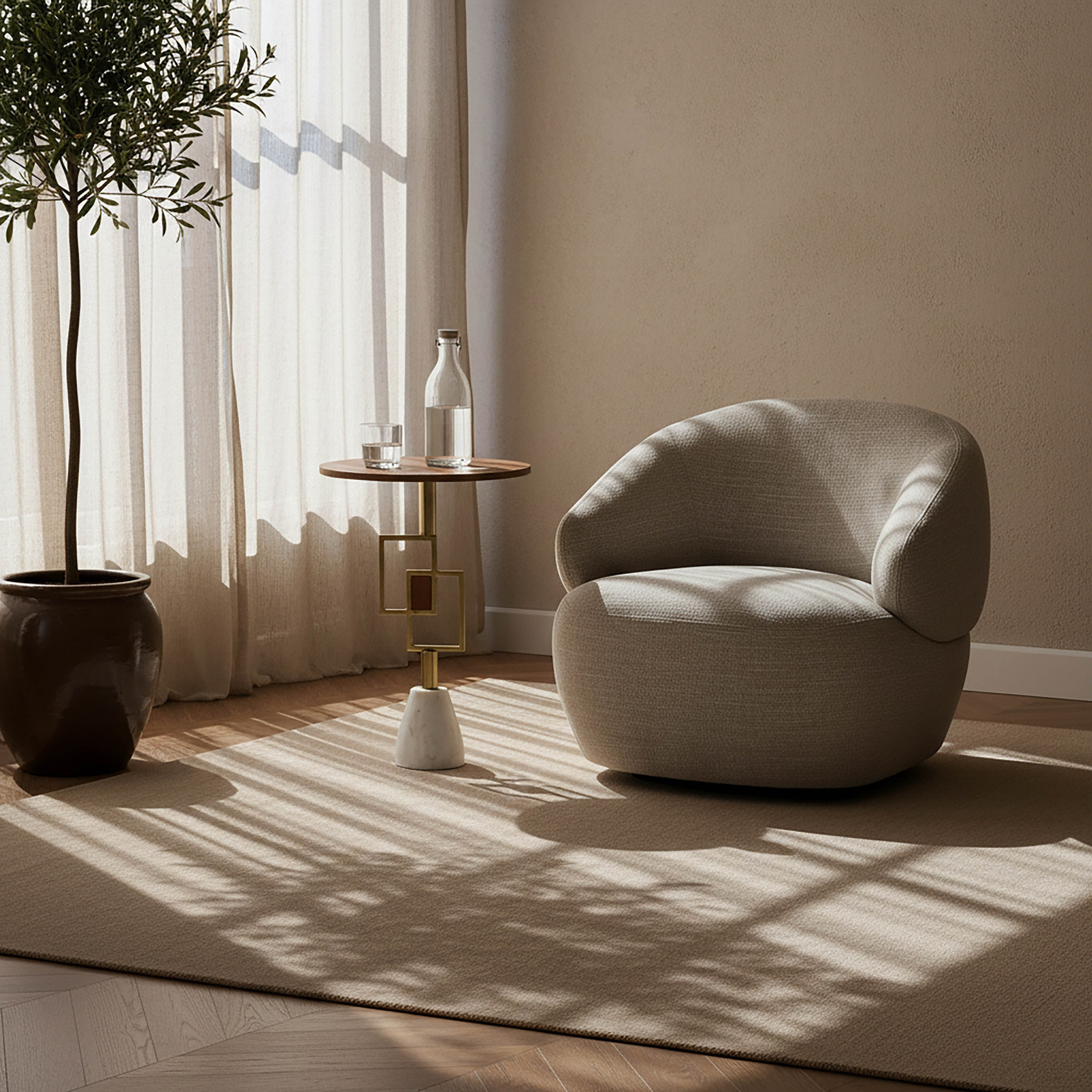 طاولة زينة بقاعدة رخام طبيعي وسطح خشب صلب أوتو من كافون-hbxfurniture-livingroom-endtables-image-5