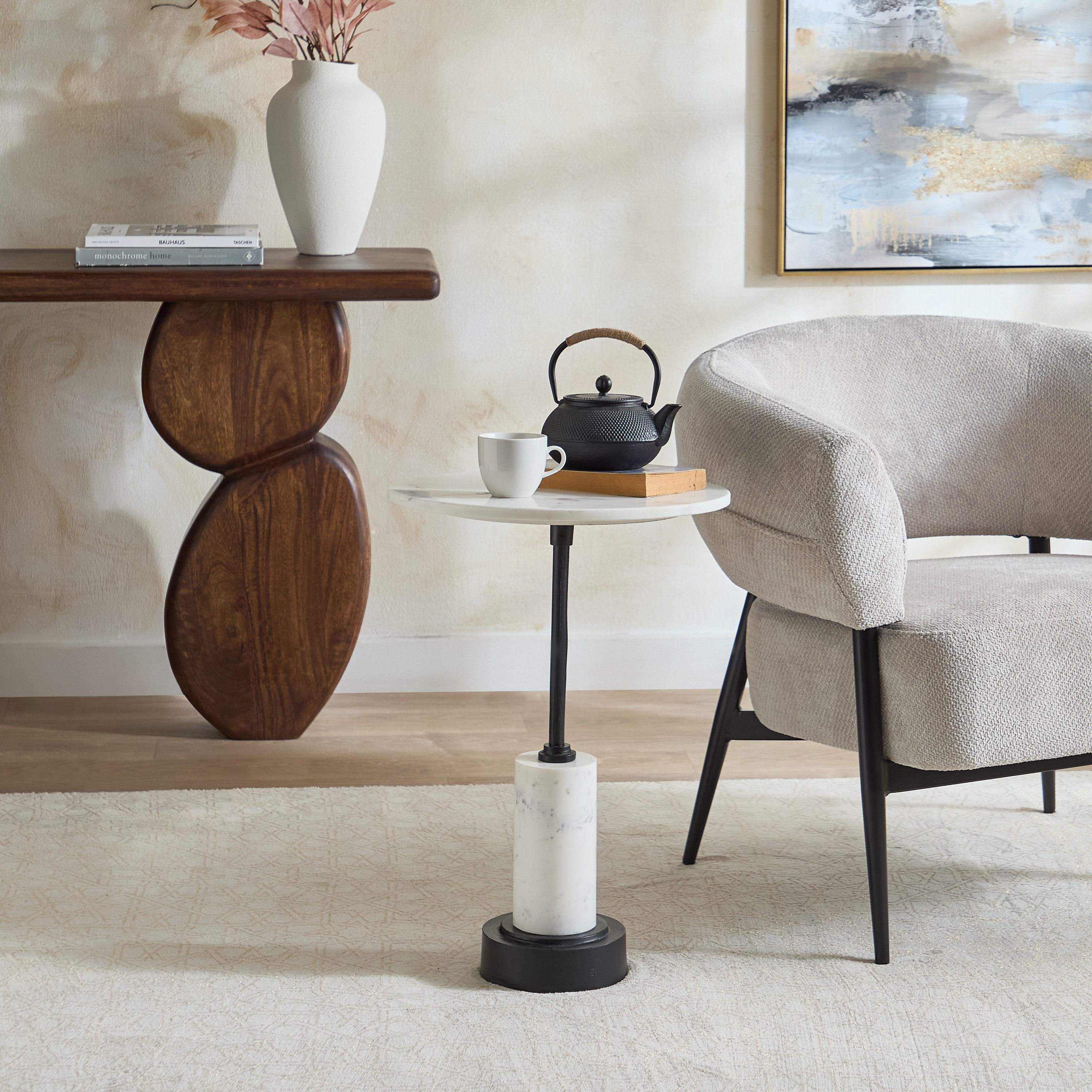 Cavon Melda Geniune Marble Top Accent Table-hbxfurniture-livingroom-endtables-image-5