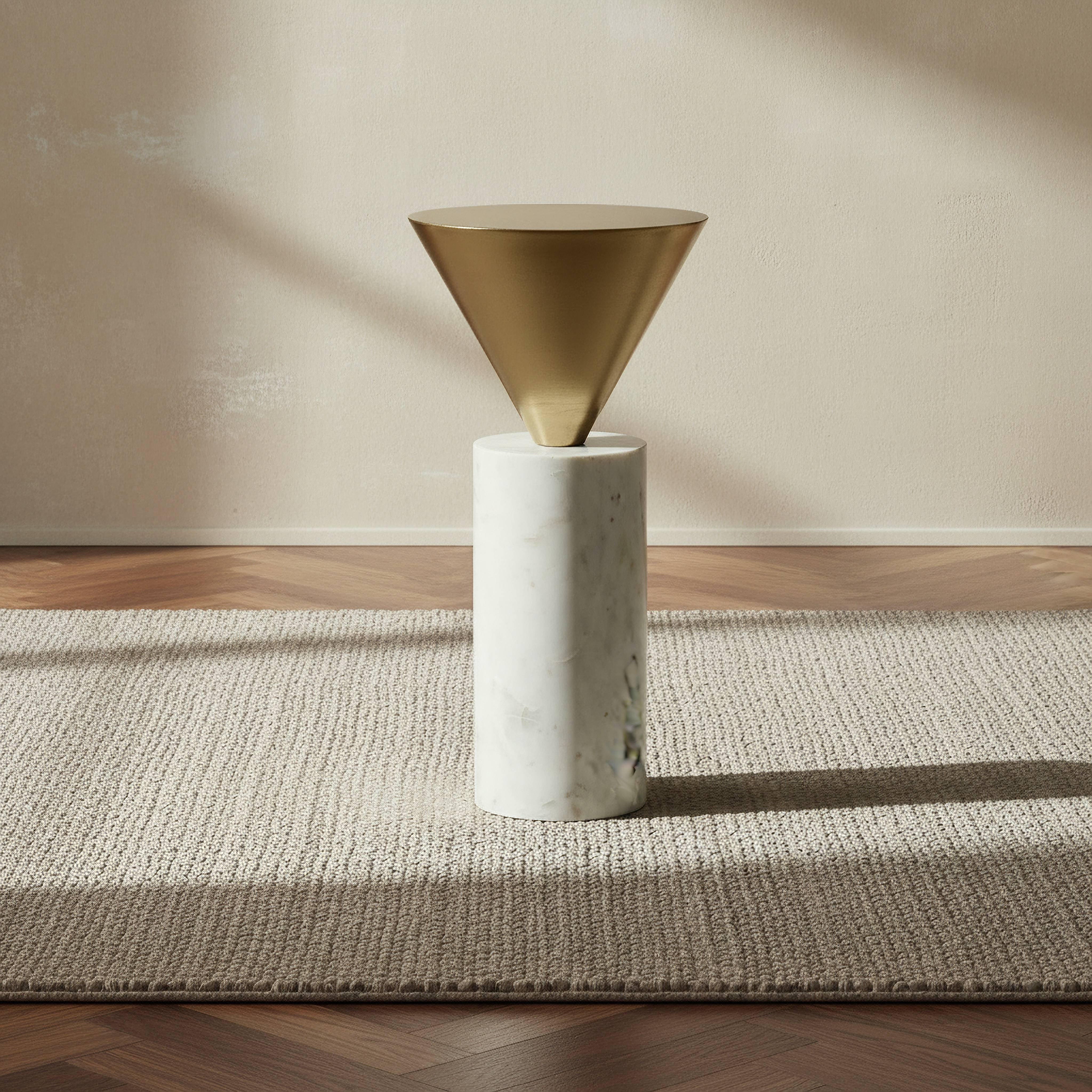 Cavon Astra Genuine Marble Base End Table-hbxfurniture-livingroom-endtables-image-1
