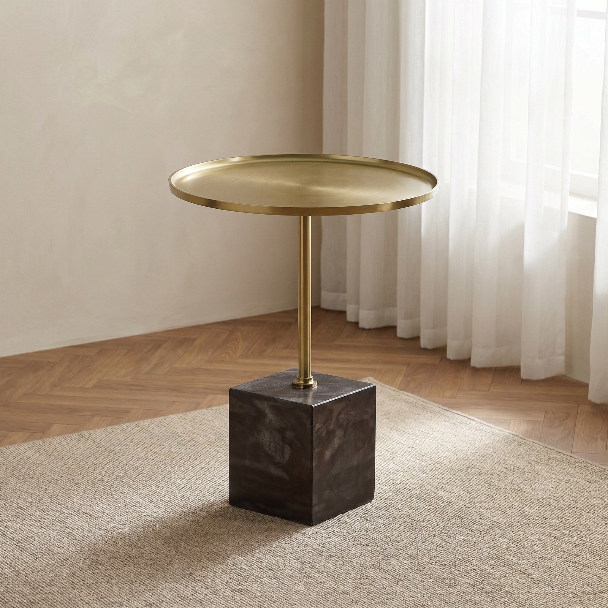 Cavon Magma Geniune Marble Base Accent Table-hbxfurniture-livingroom-endtables-image-1
