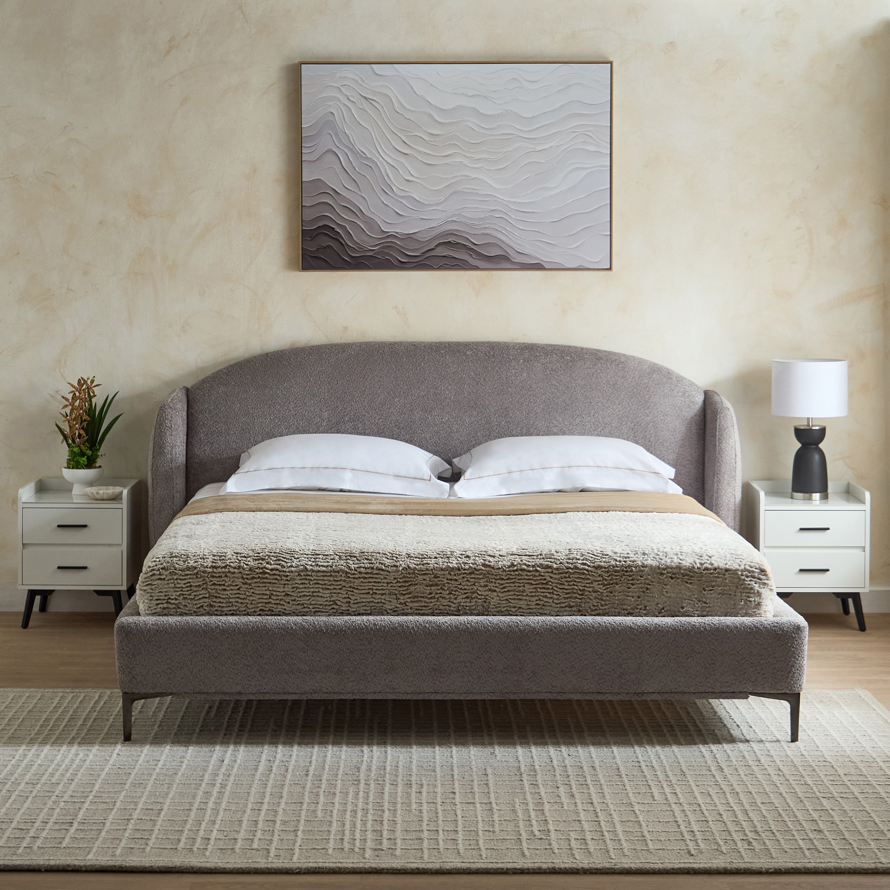 سرير كوين منجد دونا من مارويل - 160x200 سم-hbxbedroom-bedsandbedsets-beds-queen-image-2