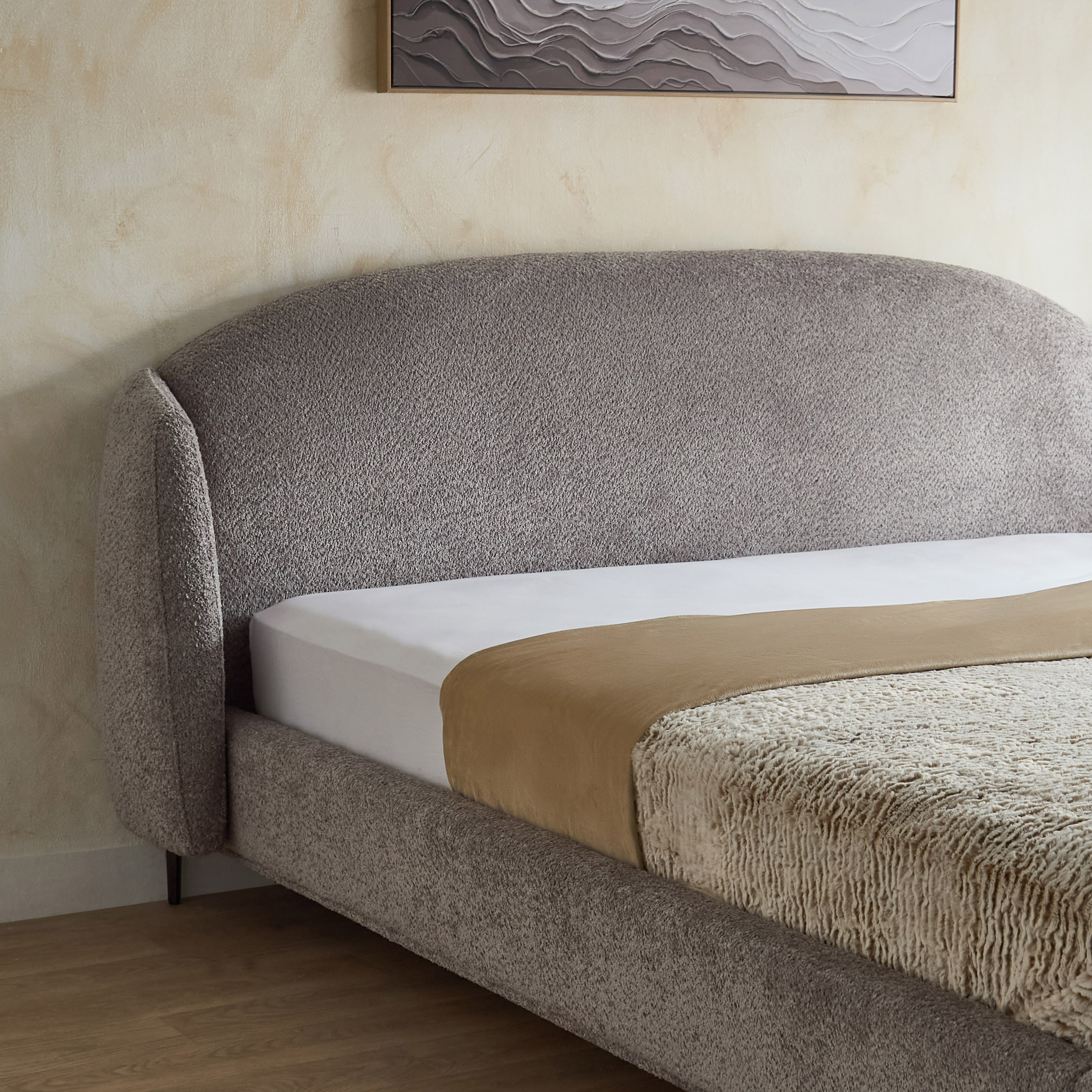 Marwell Dona Upholstered King Bed - 180x200 cm-hbxfurniture-bedsandbedsets-beds-king-image-3