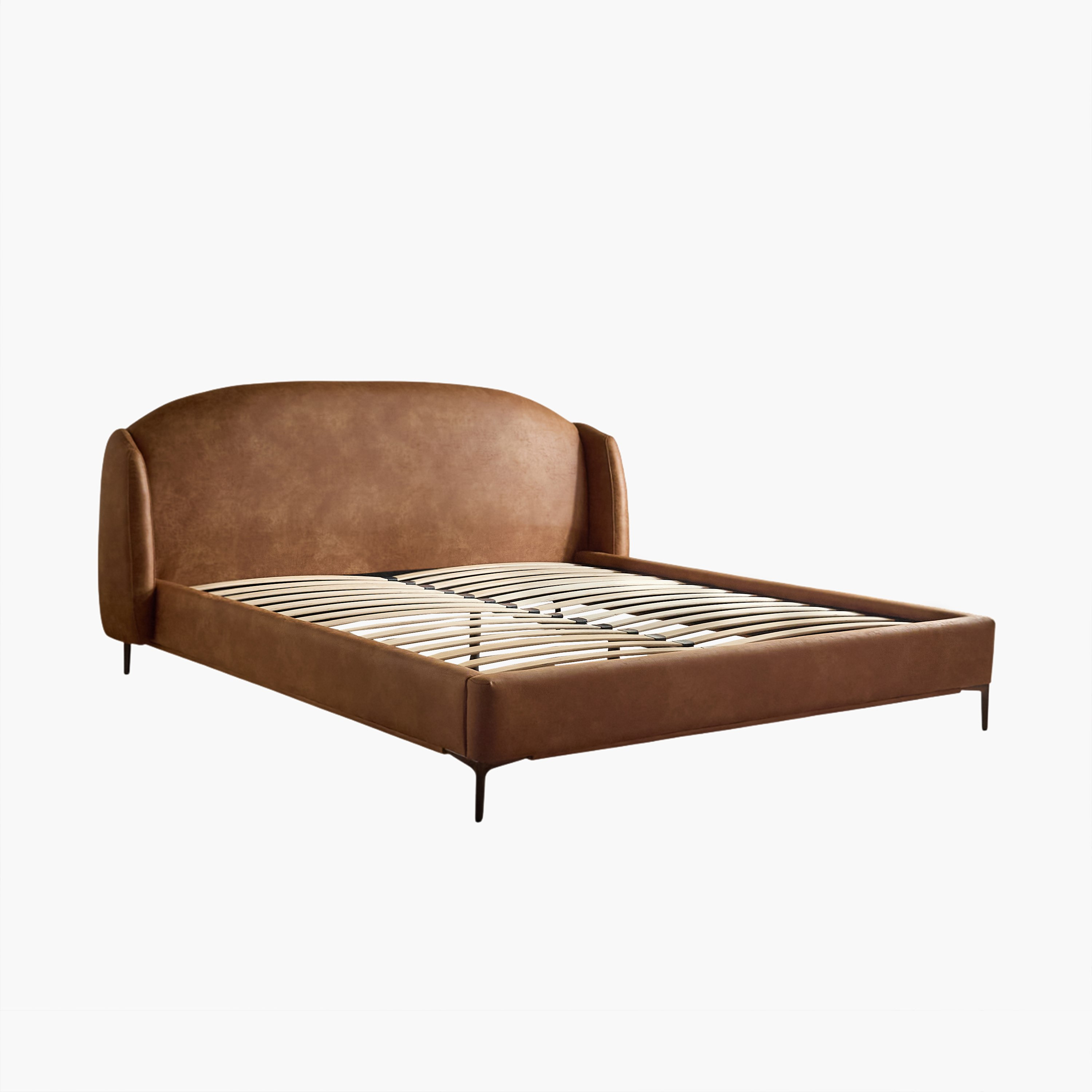 Marwell Dona Upholstered Queen Bed - 160x200 cm-hbxbedroom-bedsandbedsets-beds-queen-image-8