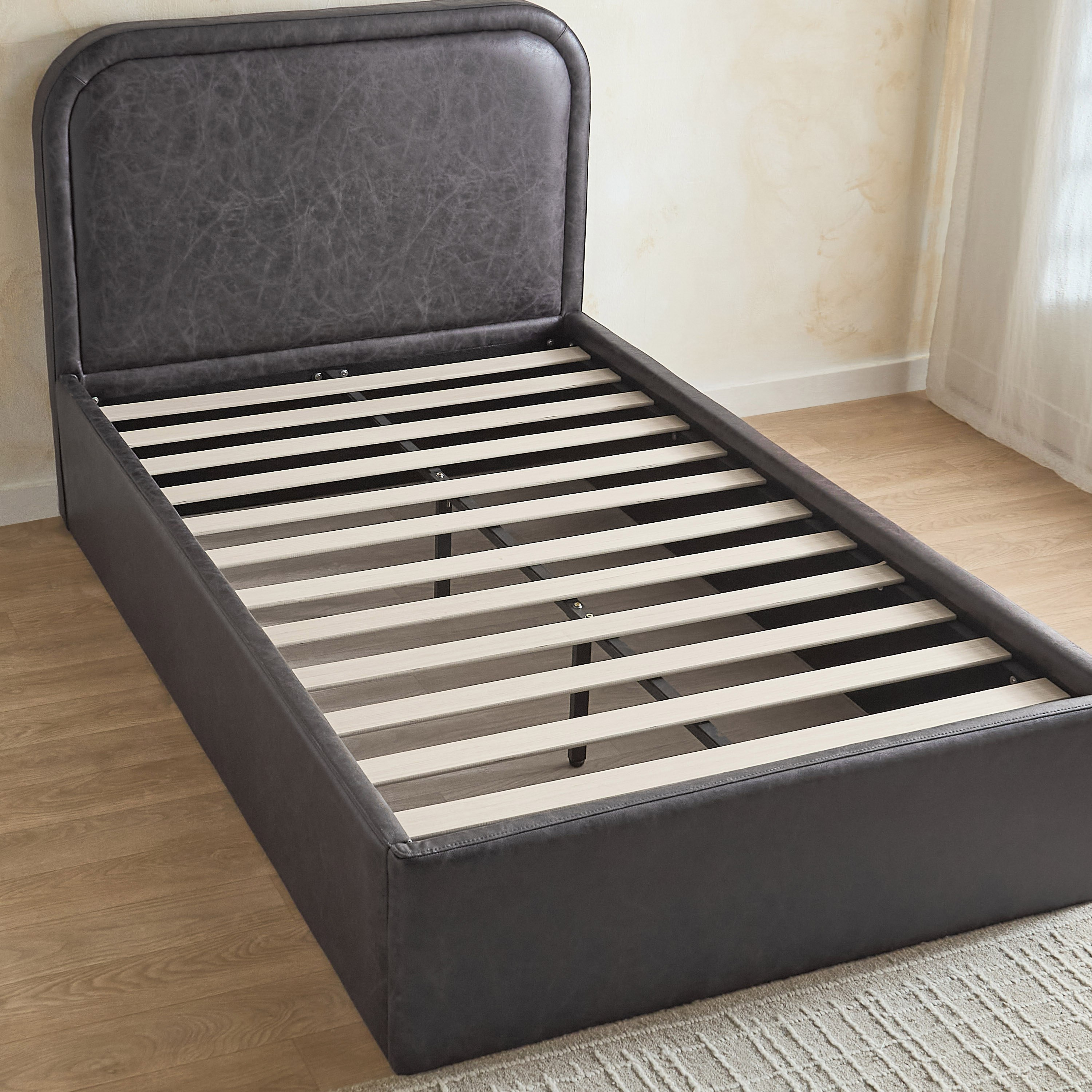 Movo Nordica Opal Upholstered Twin Bed - 120x200 cm-hbxbedroom-bedsandbedsets-upholsteredbeds-twin-image-6