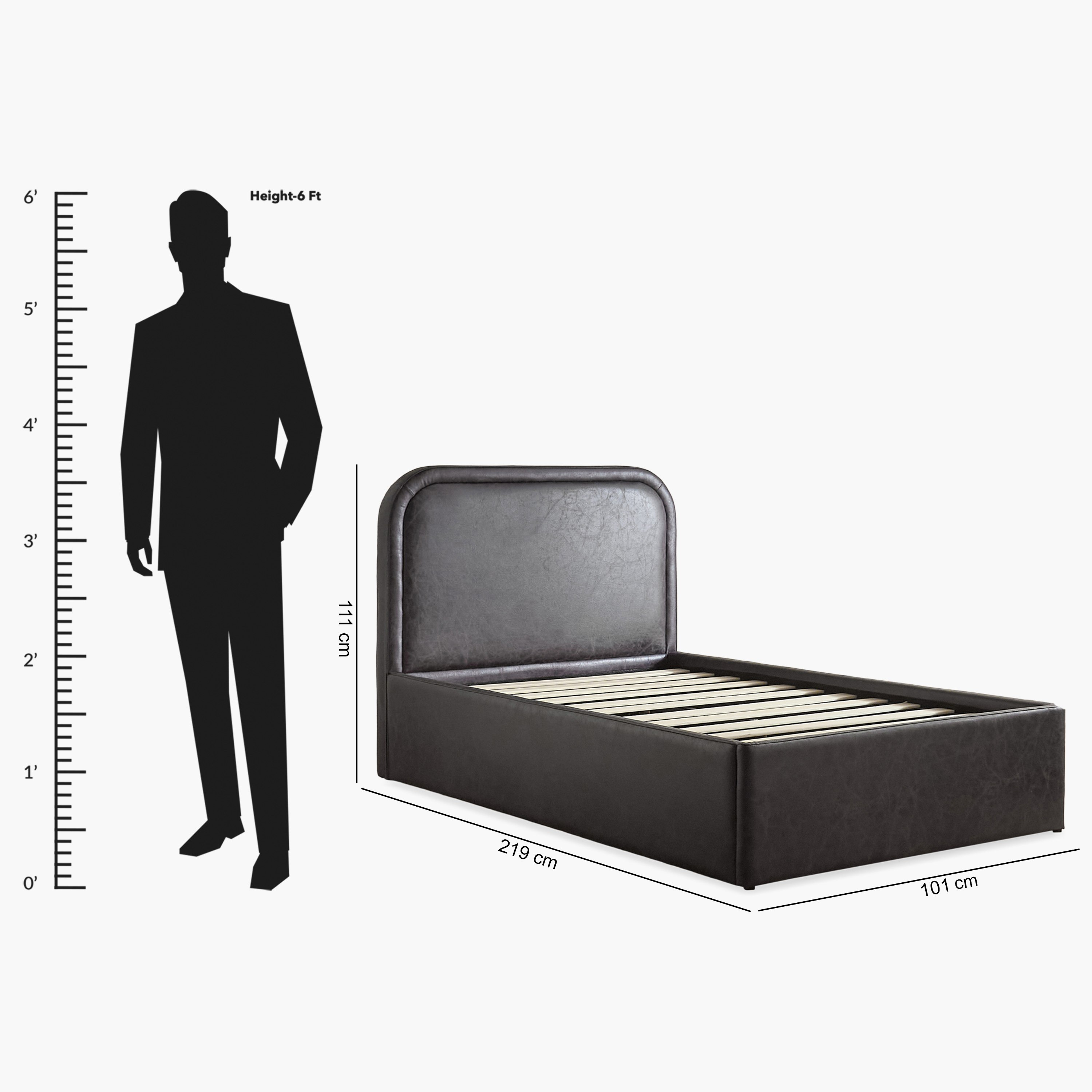 Movo Nordica Opal Upholstered Single Bed - 90x200 cm-hbxkidsandyouth-bedsandbedsets-beds-single-image-10
