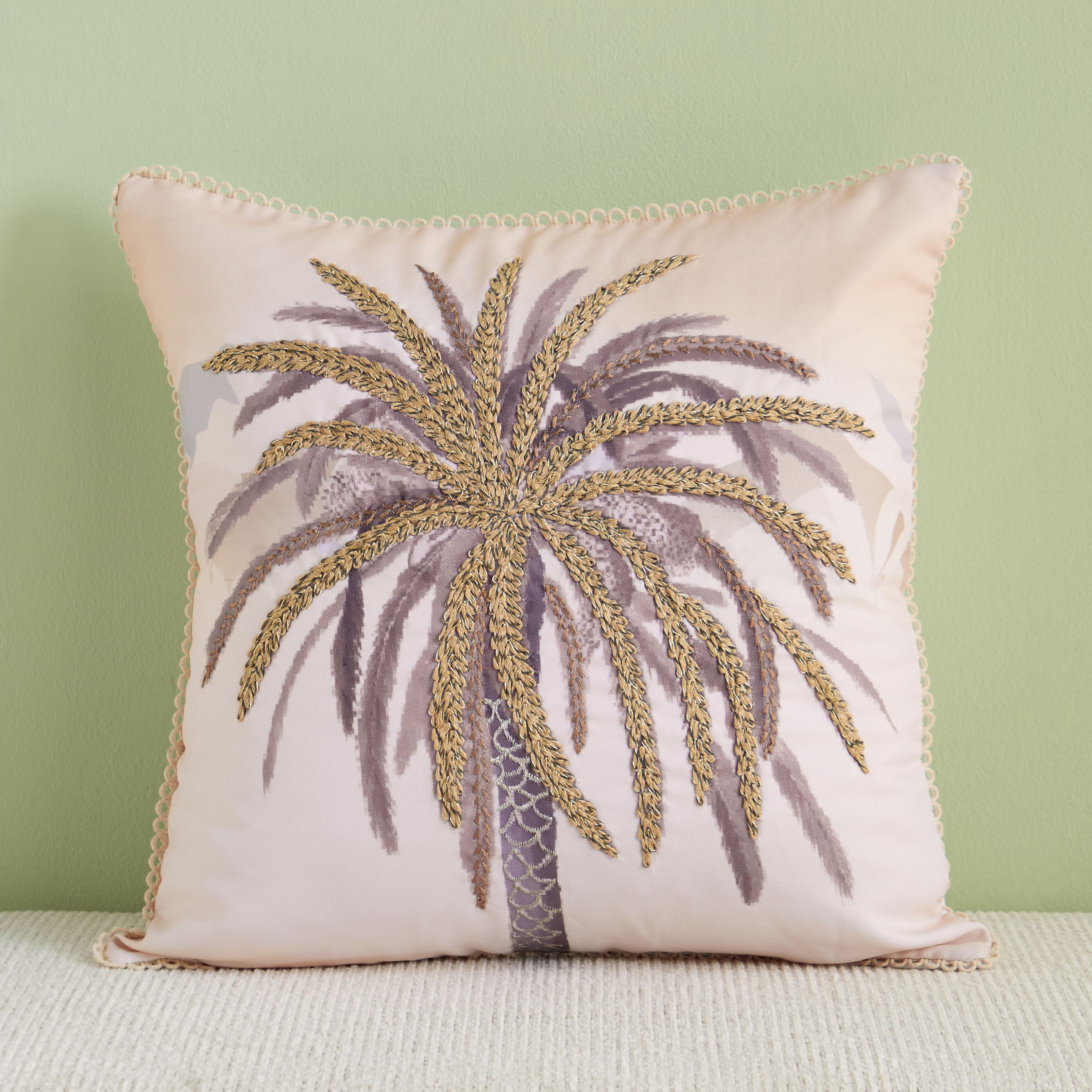 وسادة محشوة بتصميم نخل من صحارا - 50x50 سم-hbxlivingroom-furnishings-cushionsandcovers-filledcushions-image-1