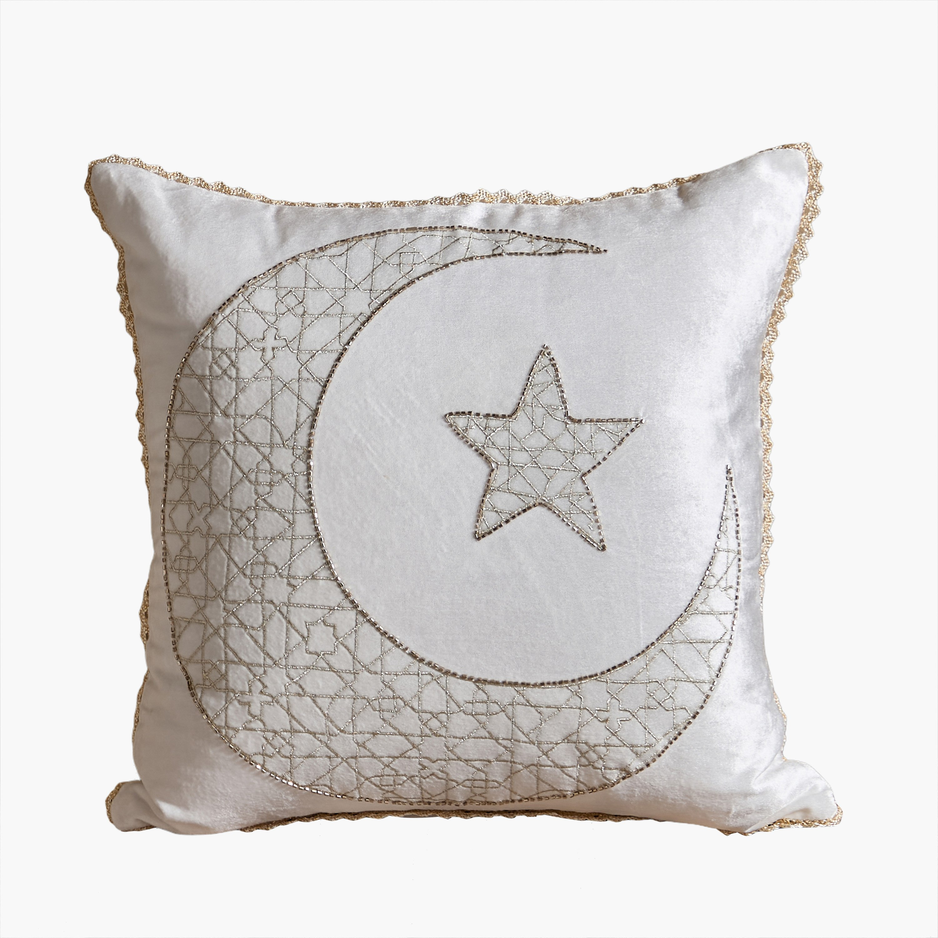 Layali Moon and Star Filled Cushion - 45x45 cm-hbxlivingroom-furnishings-cushionsandcovers-filledcushions-image-5