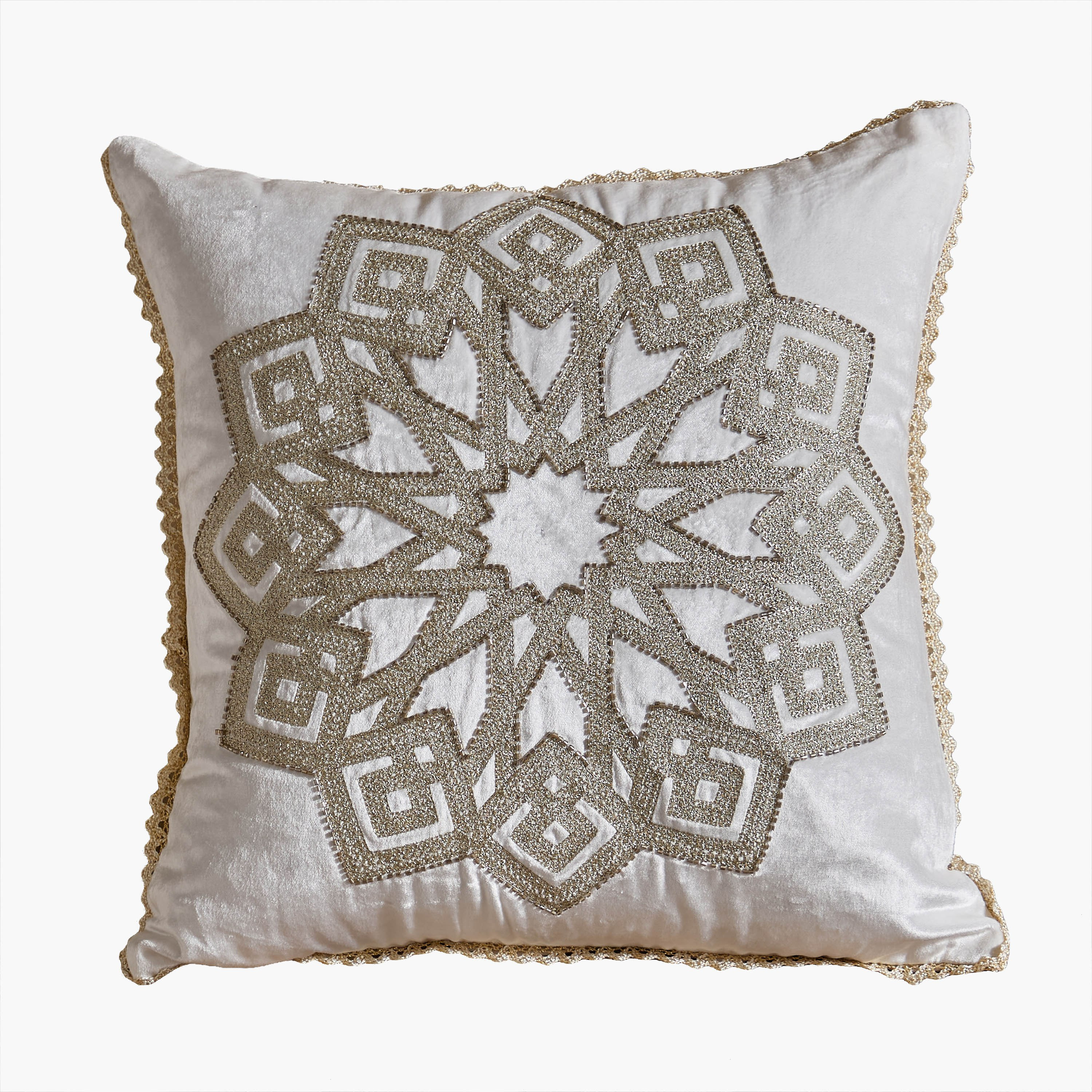 وسادة محشوة بتصميم ماندالا من ليالي - 45x45 سم-hbxlivingroom-furnishings-cushionsandcovers-filledcushions-image-5