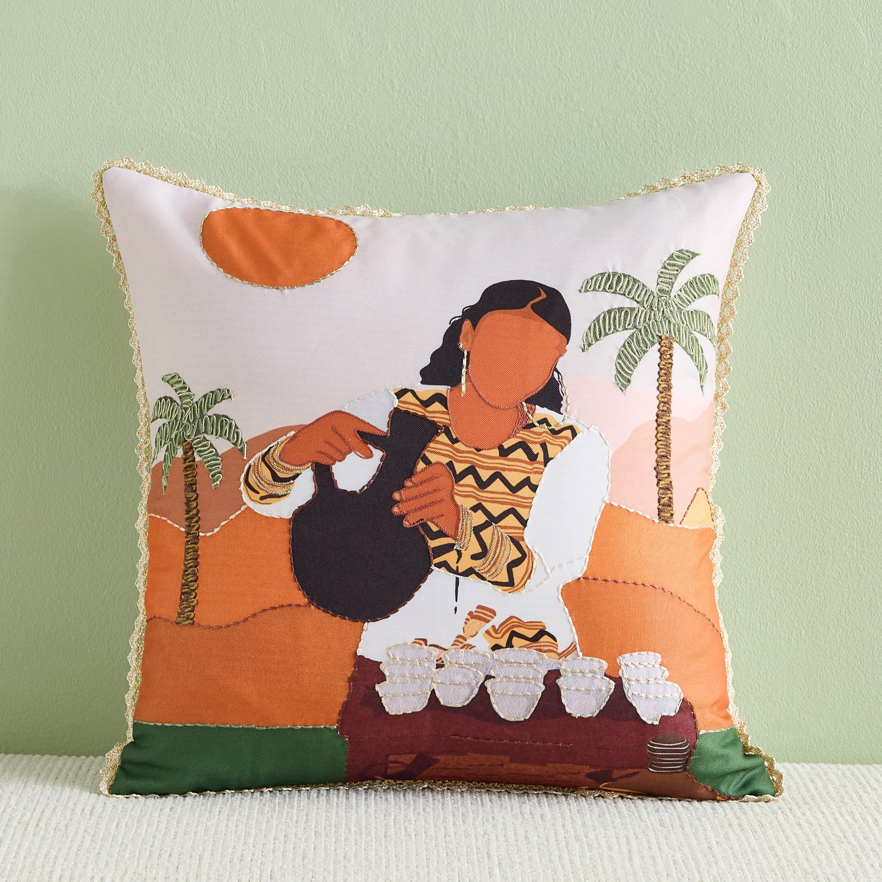 Zaynah Kahava Filled Cushion - 45x45 cm-hbxlivingroom-furnishings-cushionsandcovers-filledcushions-image-1