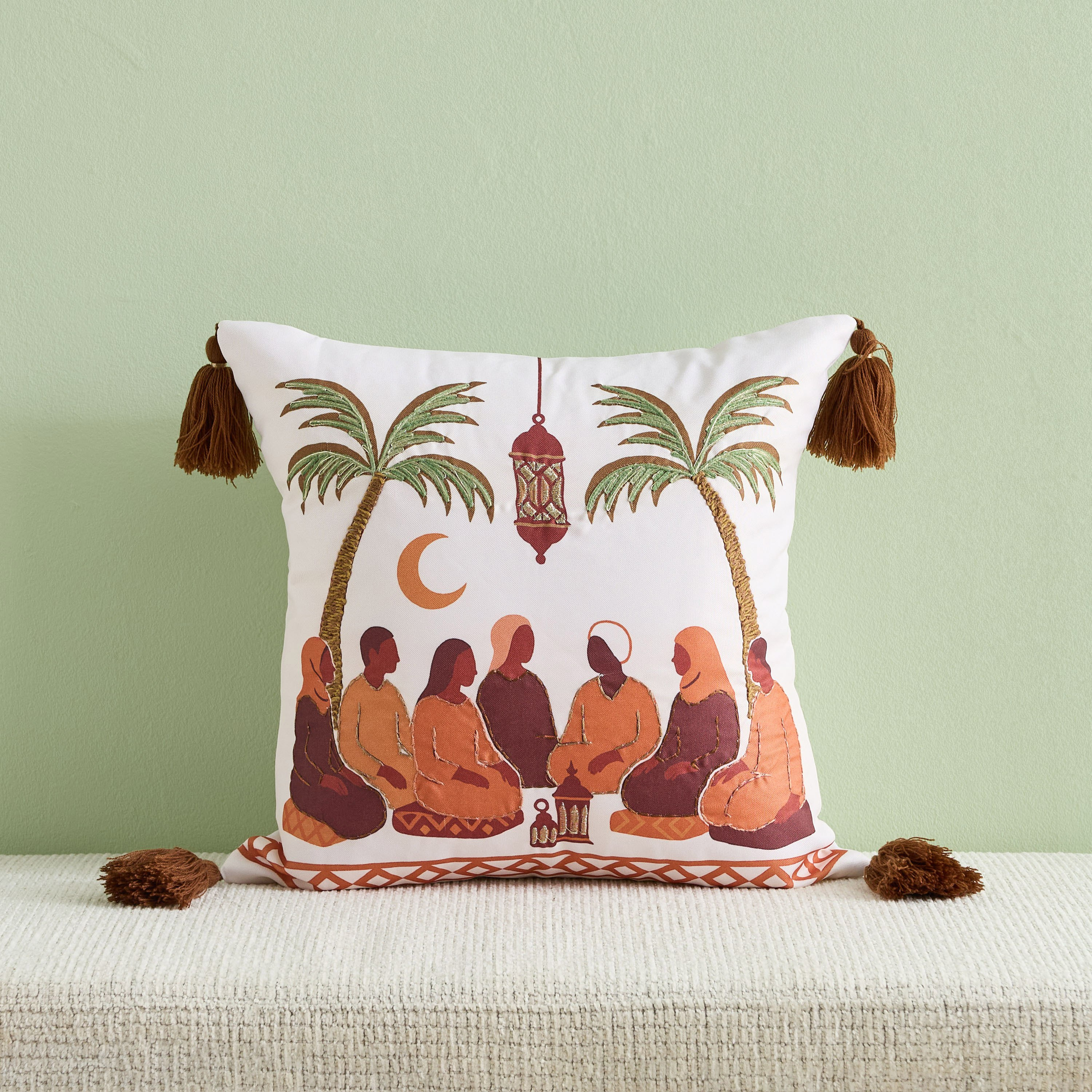 وسادة محشوة من زينة جروب - 45x45 سم-hbxlivingroom-furnishings-cushionsandcovers-filledcushions-image-1
