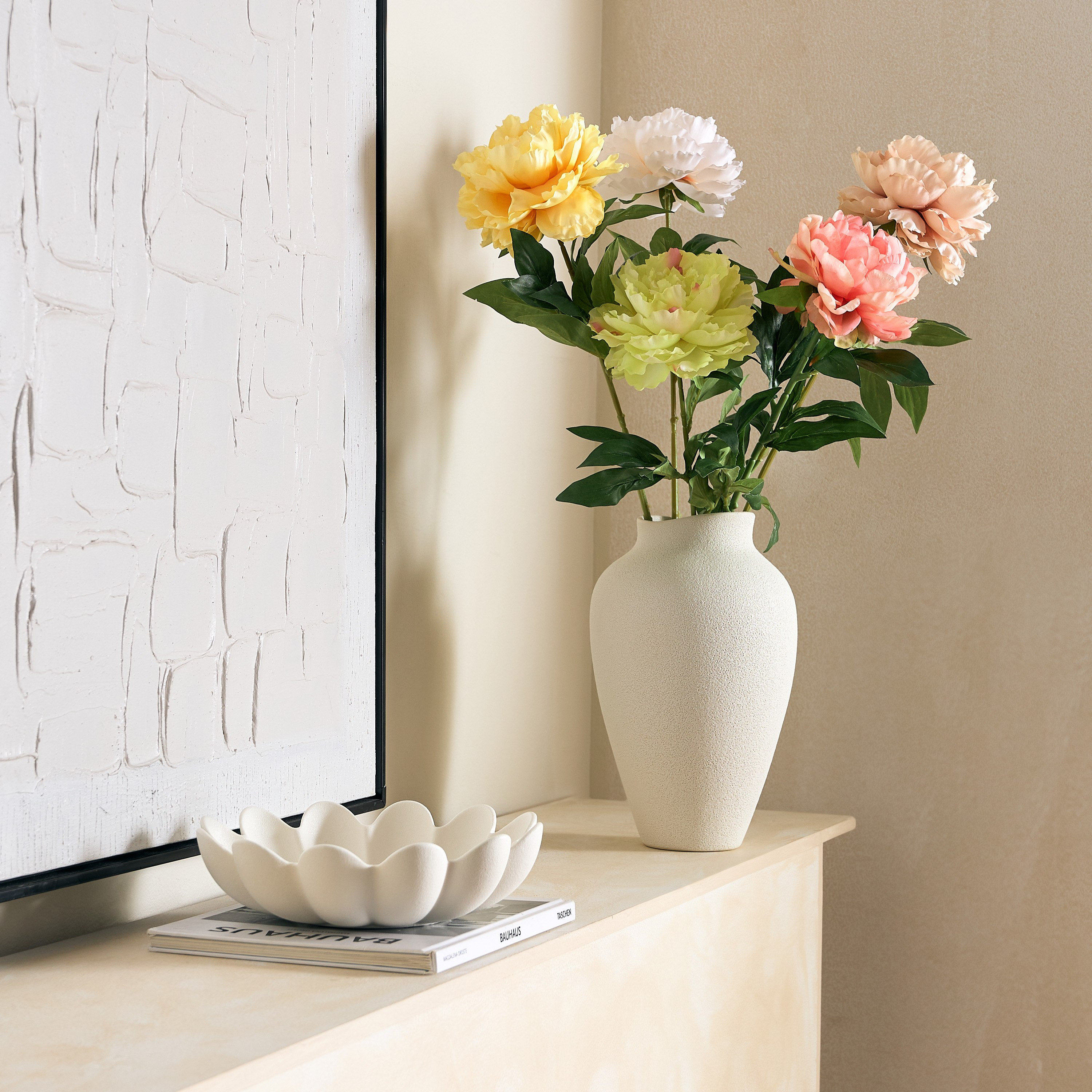 Floret Single Peony Flower Stick - 66 cm-hbxdecorandfurnishings-homeaccessories-artificialflowersandplants-image-7