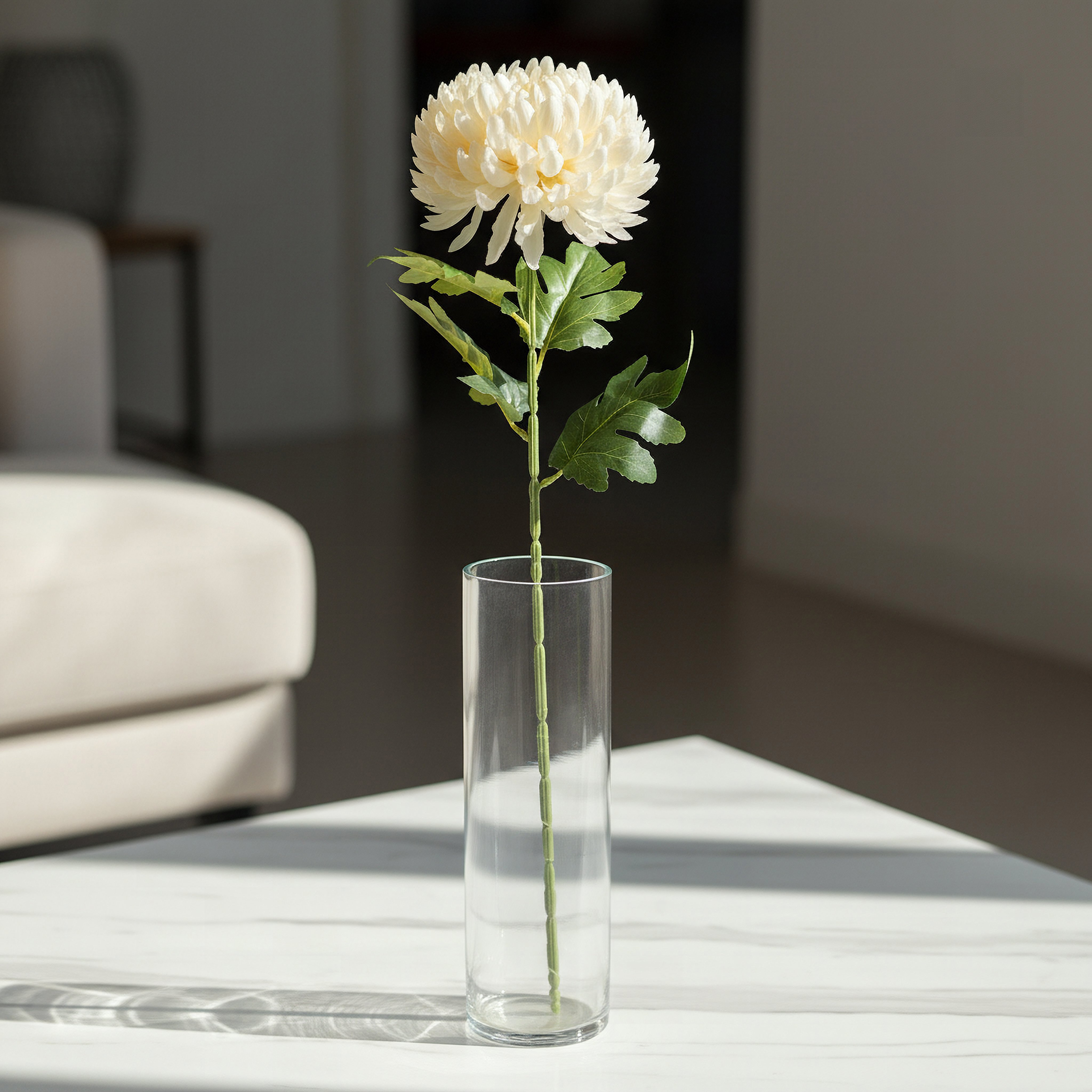 Floret Single Mum Flower Stick - 75 cm-hbxdecorandfurnishings-homeaccessories-artificialflowersandplants-image-1