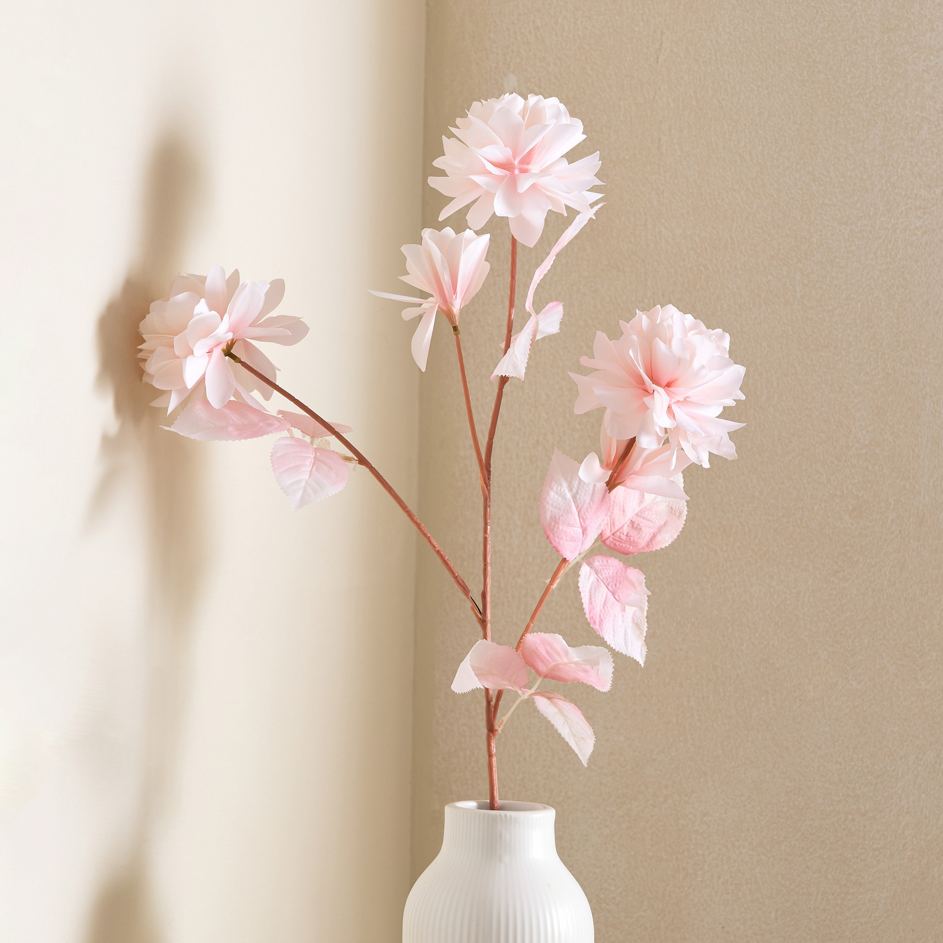 Floret Cotton Rose Spray Flowers - 72 cm-hbxdecorandfurnishings-homeaccessories-artificialflowersandplants-image-5