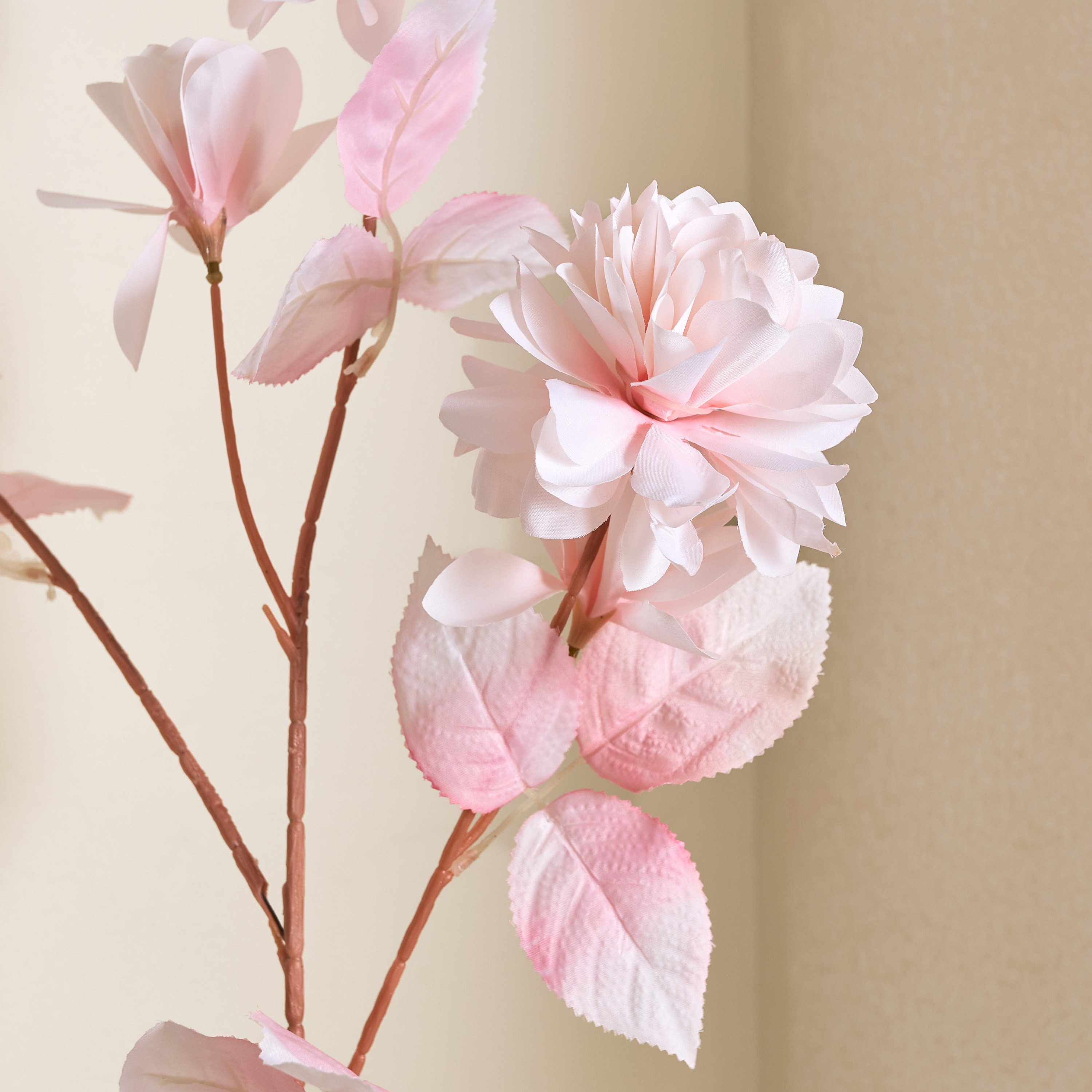 Floret Cotton Rose Spray Flowers - 72 cm-hbxdecorandfurnishings-homeaccessories-artificialflowersandplants-image-6