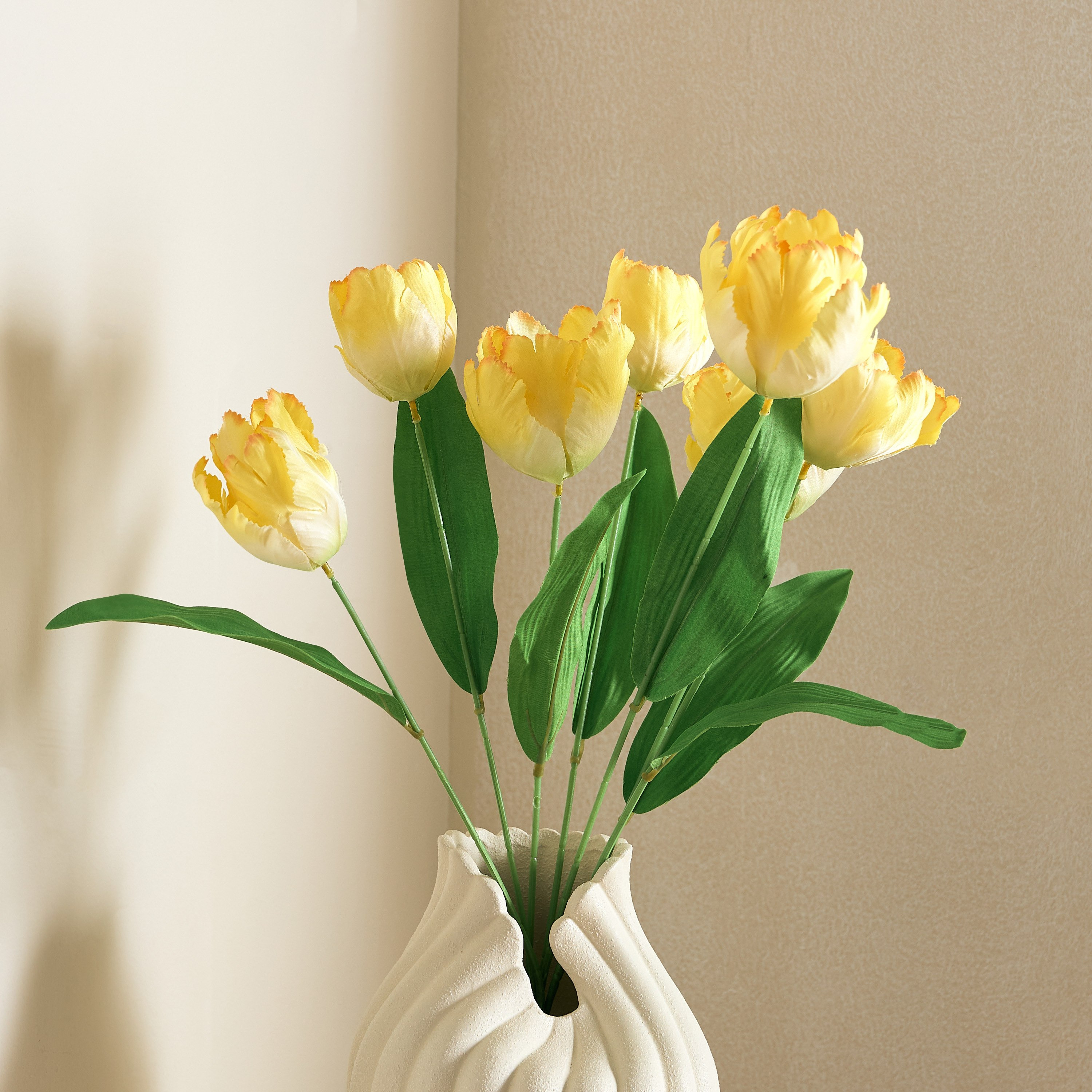 Floret Tulip Flower Bunch - 60 cm-hbxdecorandfurnishings-homeaccessories-artificialflowersandplants-image-5