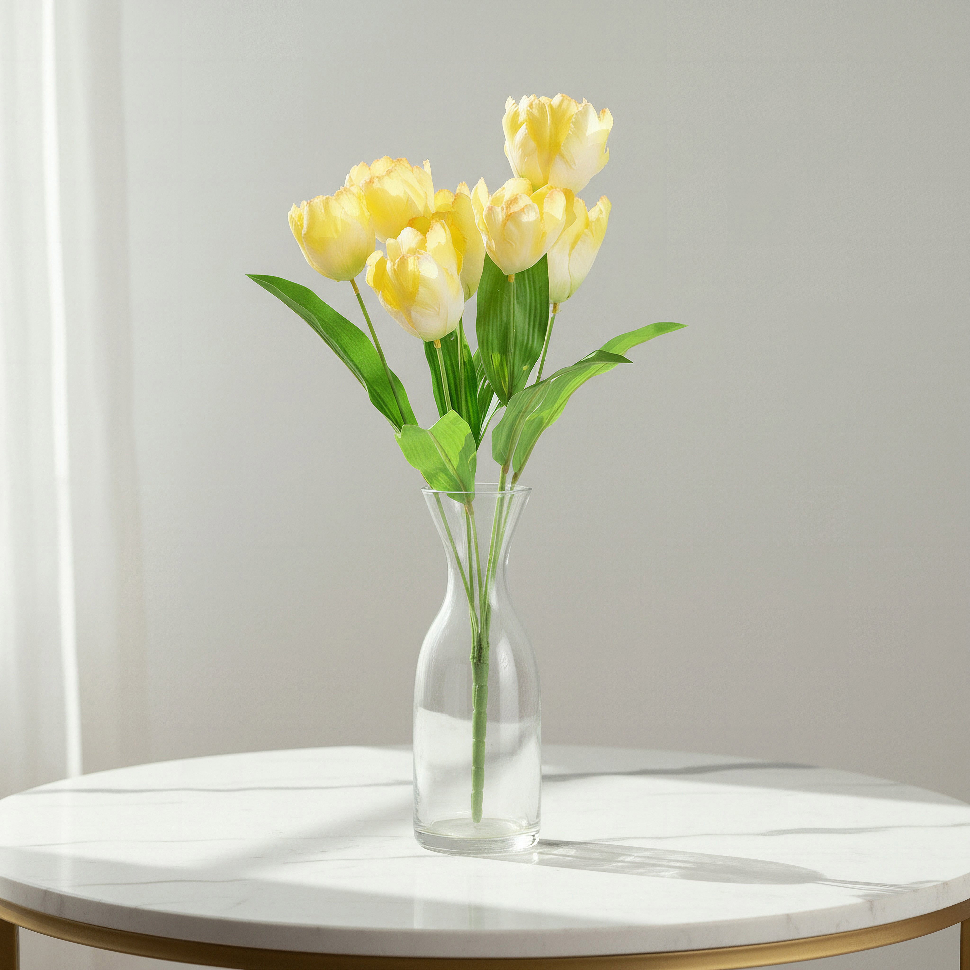 Floret Tulip Flower Bunch - 60 cm-hbxdecorandfurnishings-homeaccessories-artificialflowersandplants-image-1