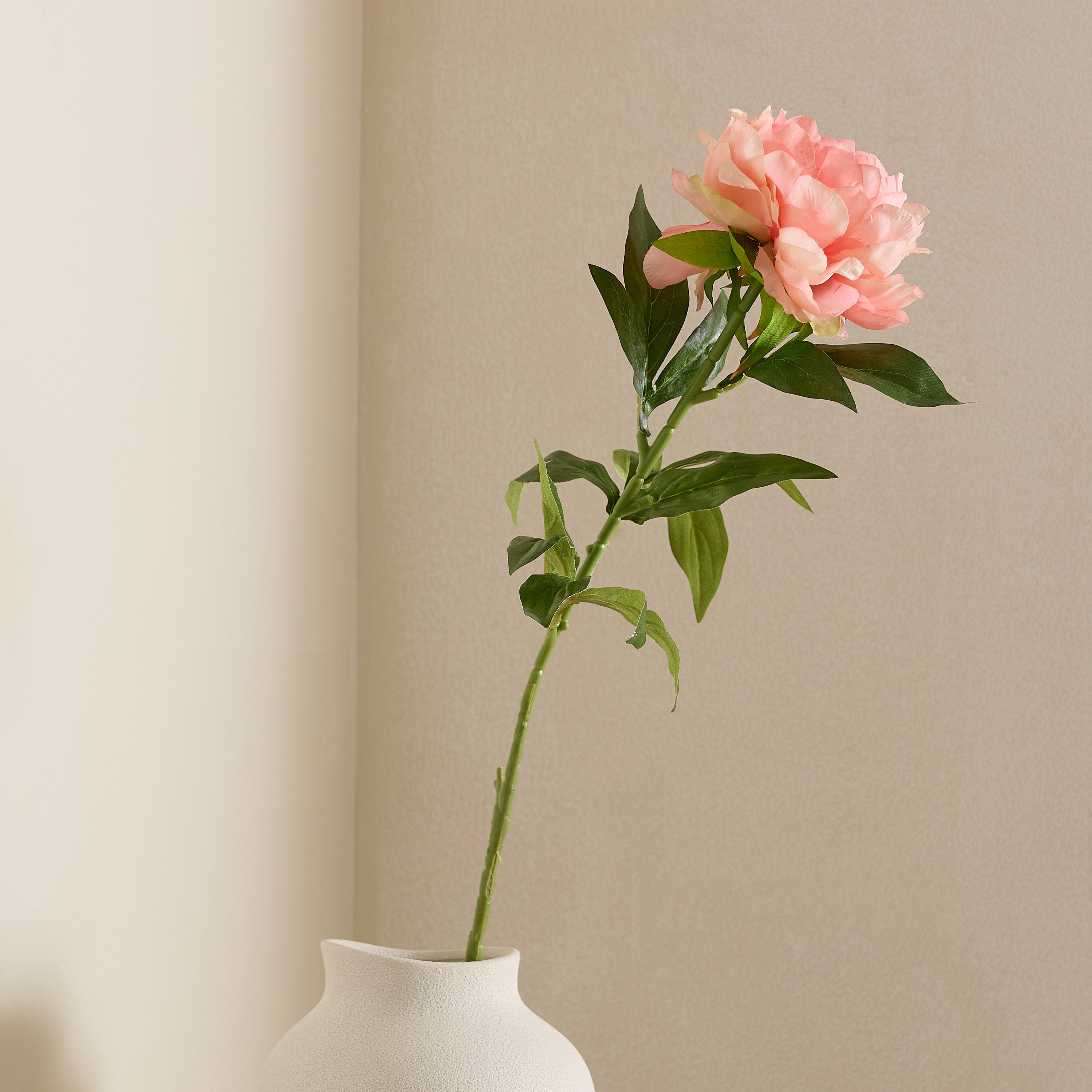 Floret Single Peony Flower Stick - 80 cm-hbxdecorandfurnishings-homeaccessories-artificialflowersandplants-image-5