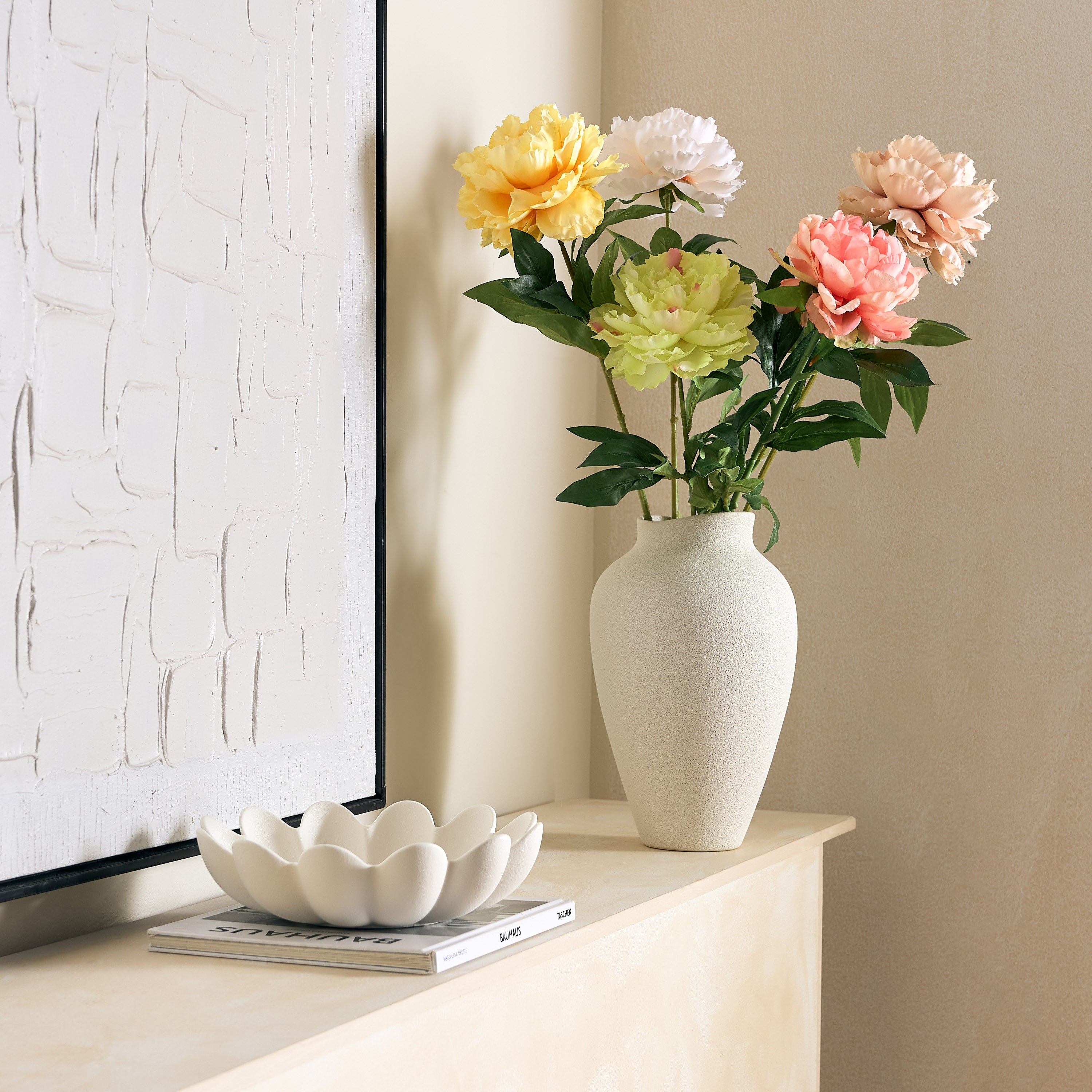 Floret Single Peony Flower Stick - 80 cm-hbxdecorandfurnishings-homeaccessories-artificialflowersandplants-image-7