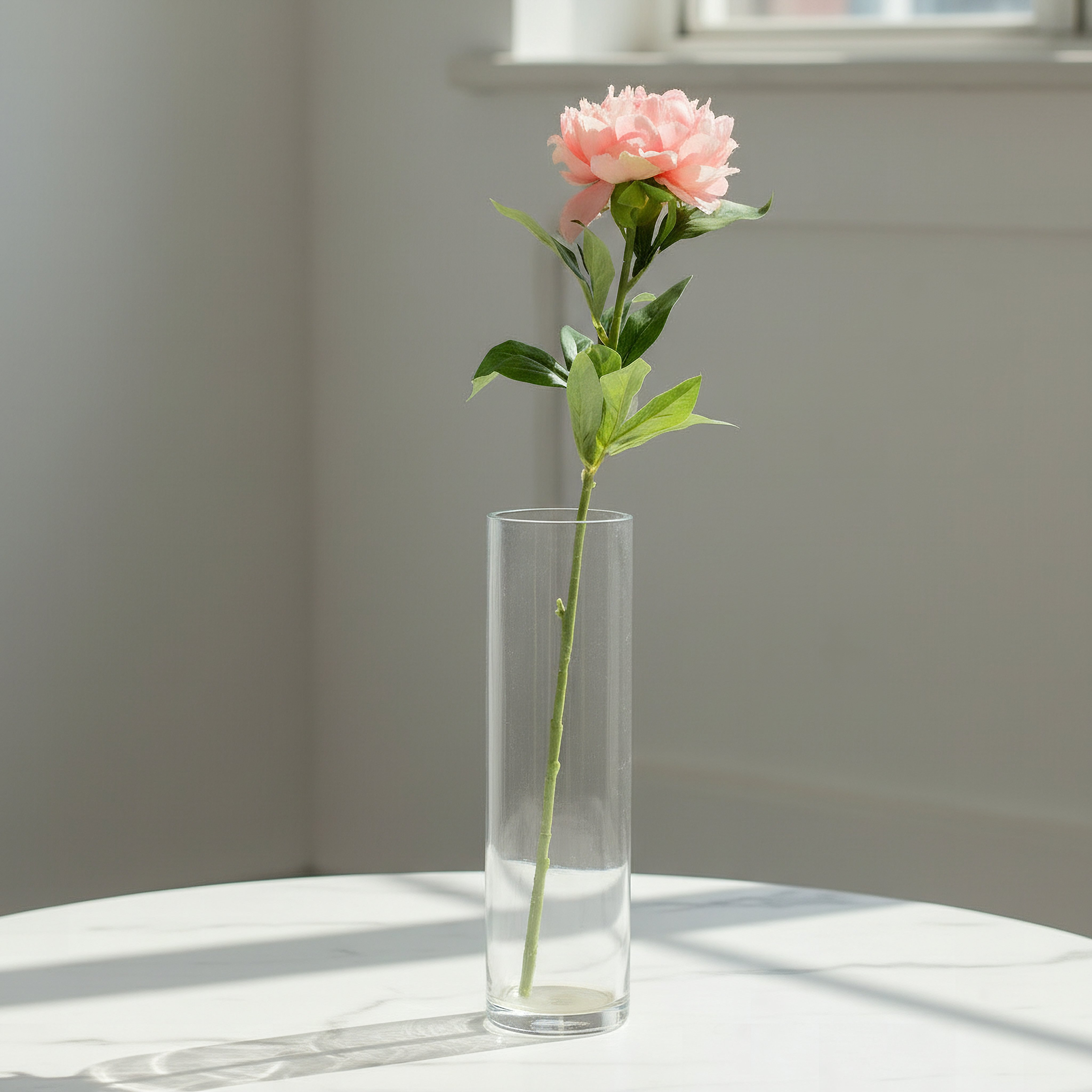 Floret Single Peony Flower Stick - 80 cm-hbxdecorandfurnishings-homeaccessories-artificialflowersandplants-image-1