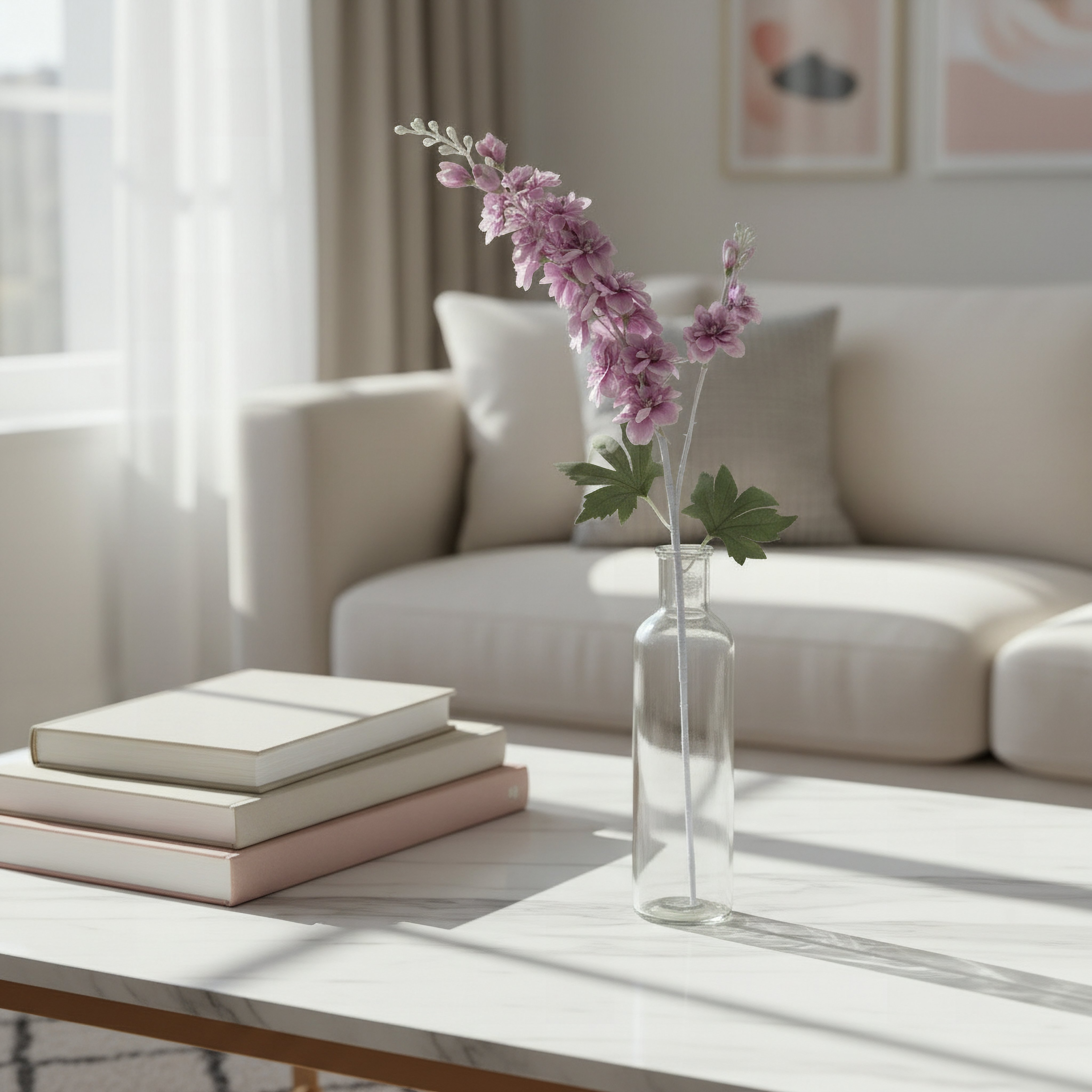 Floret Delphinium Flower Stem - 82 cm-hbxdecorandfurnishings-homeaccessories-artificialflowersandplants-image-4