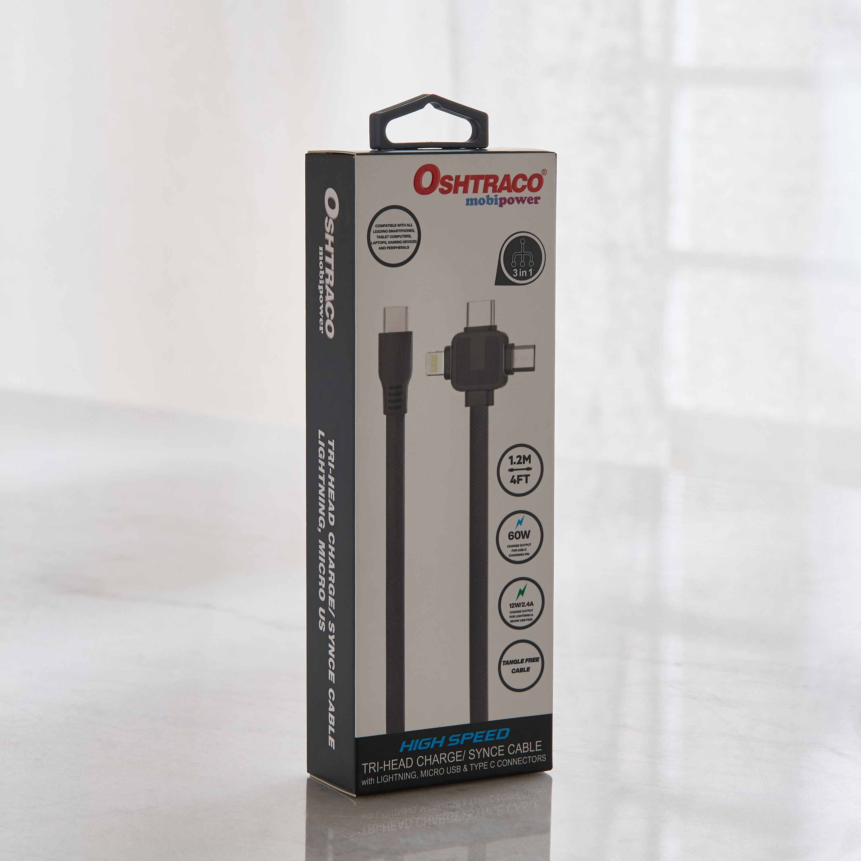 Oshtraco Type-C Tri-Head Charge Sync Cable with Lightning Micro USB And Type C-hbxbedroom-lighting-lightingaccessories-image-3
