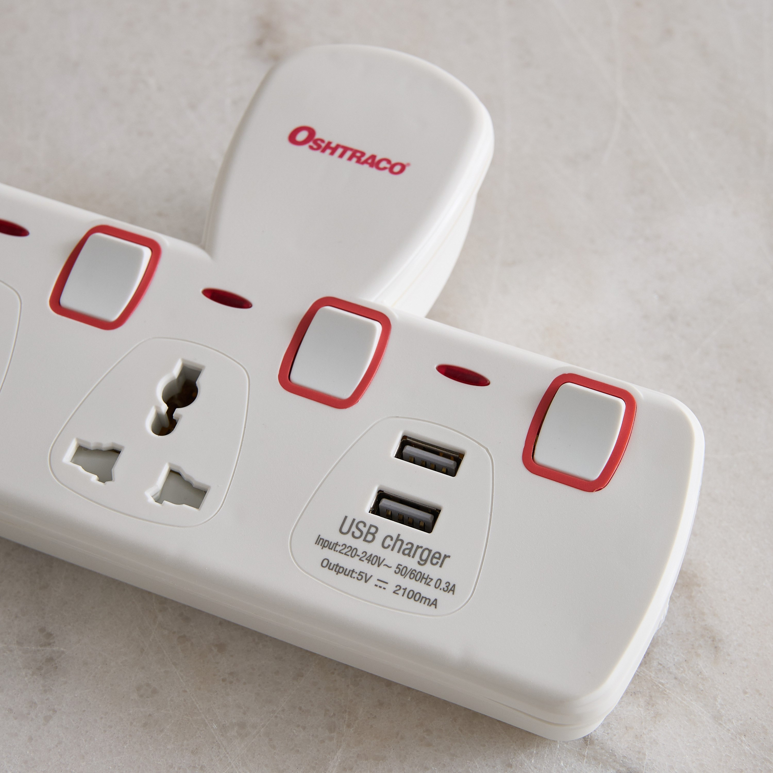 Oshtraco 2-Way Switch T-Socket with 2 USB-A Ports-hbxbedroom-lighting-lightingaccessories-image-3