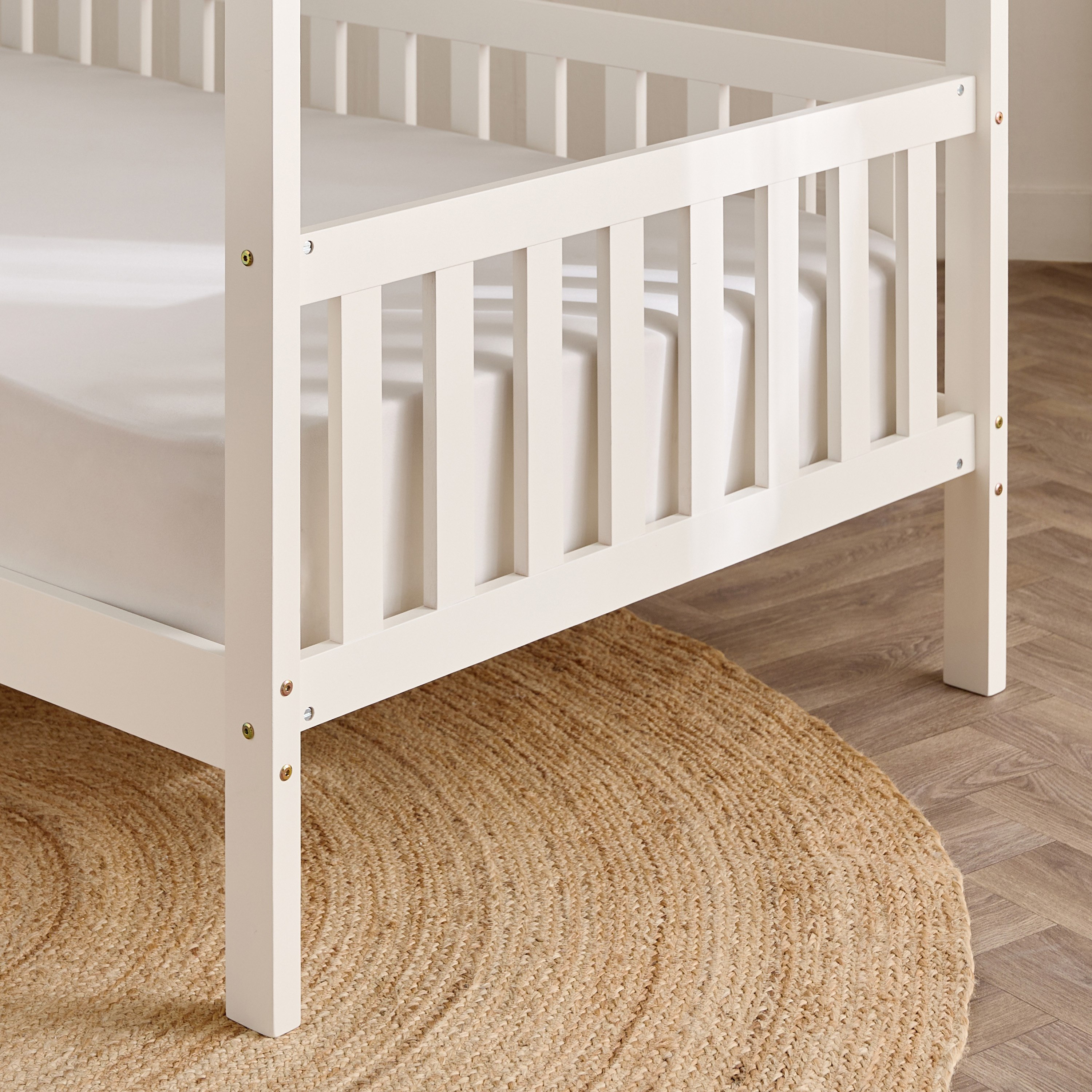 Movo Stova Vanilla House Single Bed with Fence - 90x200 cm-hbxfurniture-bedsandbedsets-beds-single-image-10