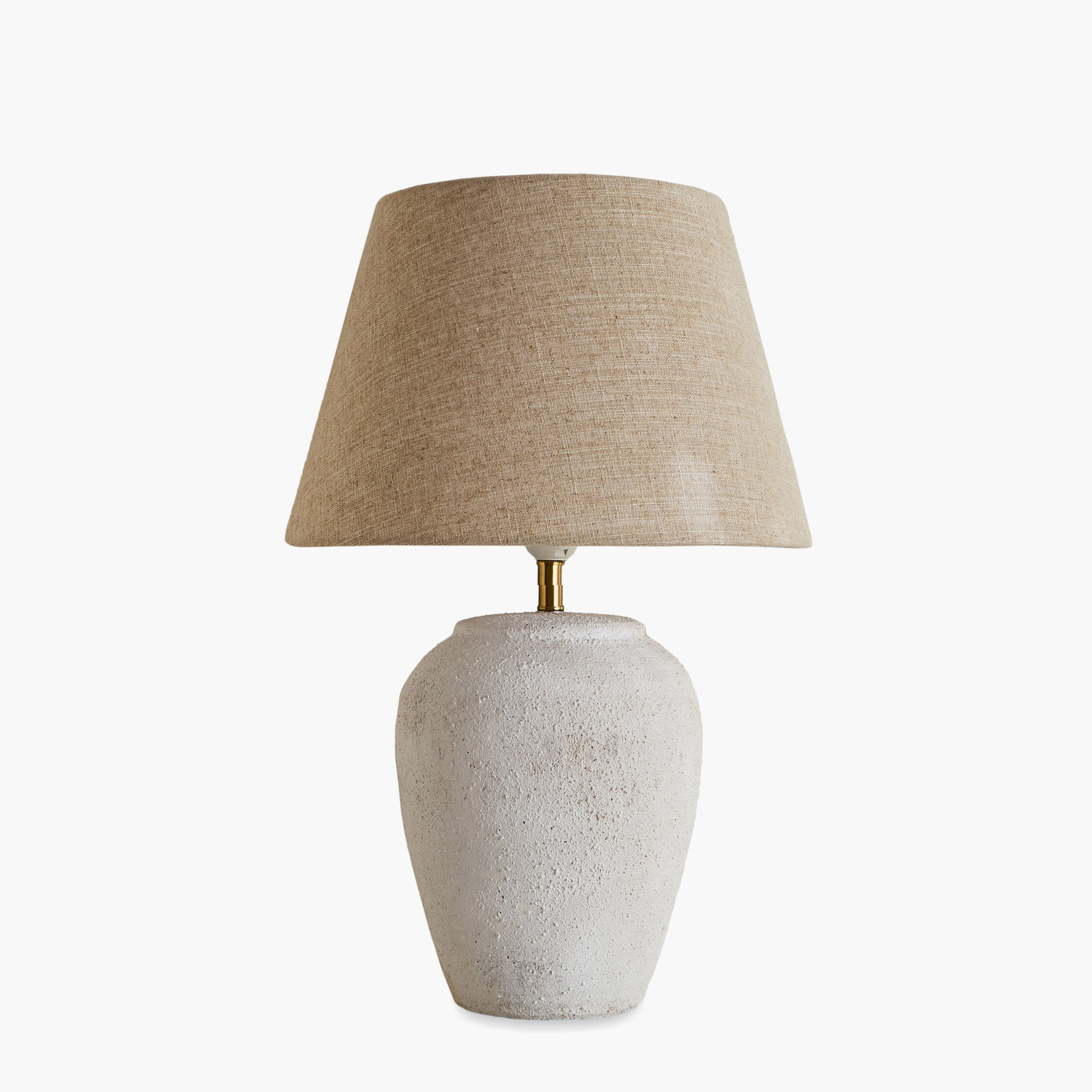 Emzie Big Size Ceramic Table Lamp with Linen Shade - 35x53.5 cm-hbxlivingroom-lighting-tablelamps-image-11