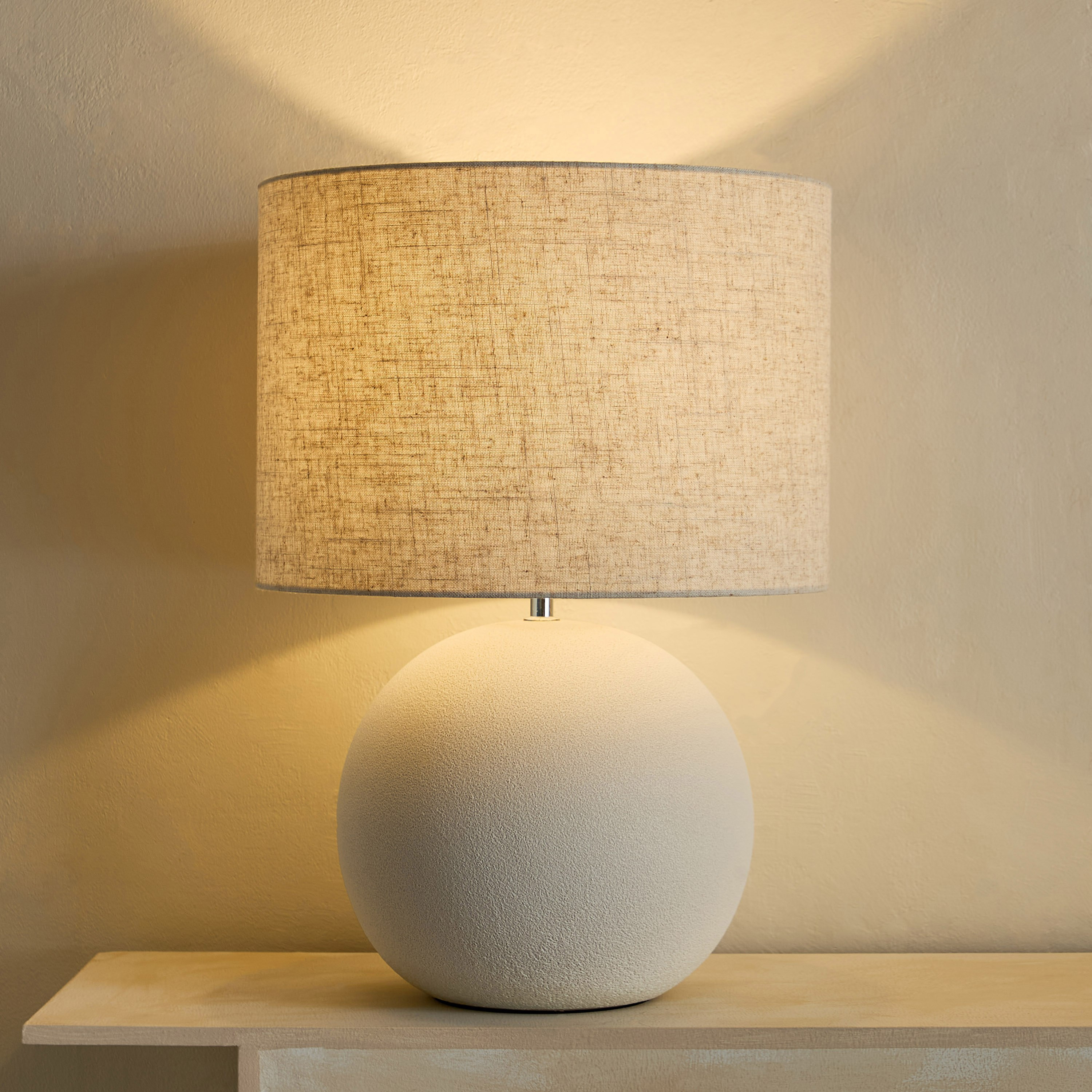 Emzie Big Size Ceramic Table Lamp with Linen Shade - 38x51.5 cm-hbxlivingroom-lighting-tablelamps-image-7