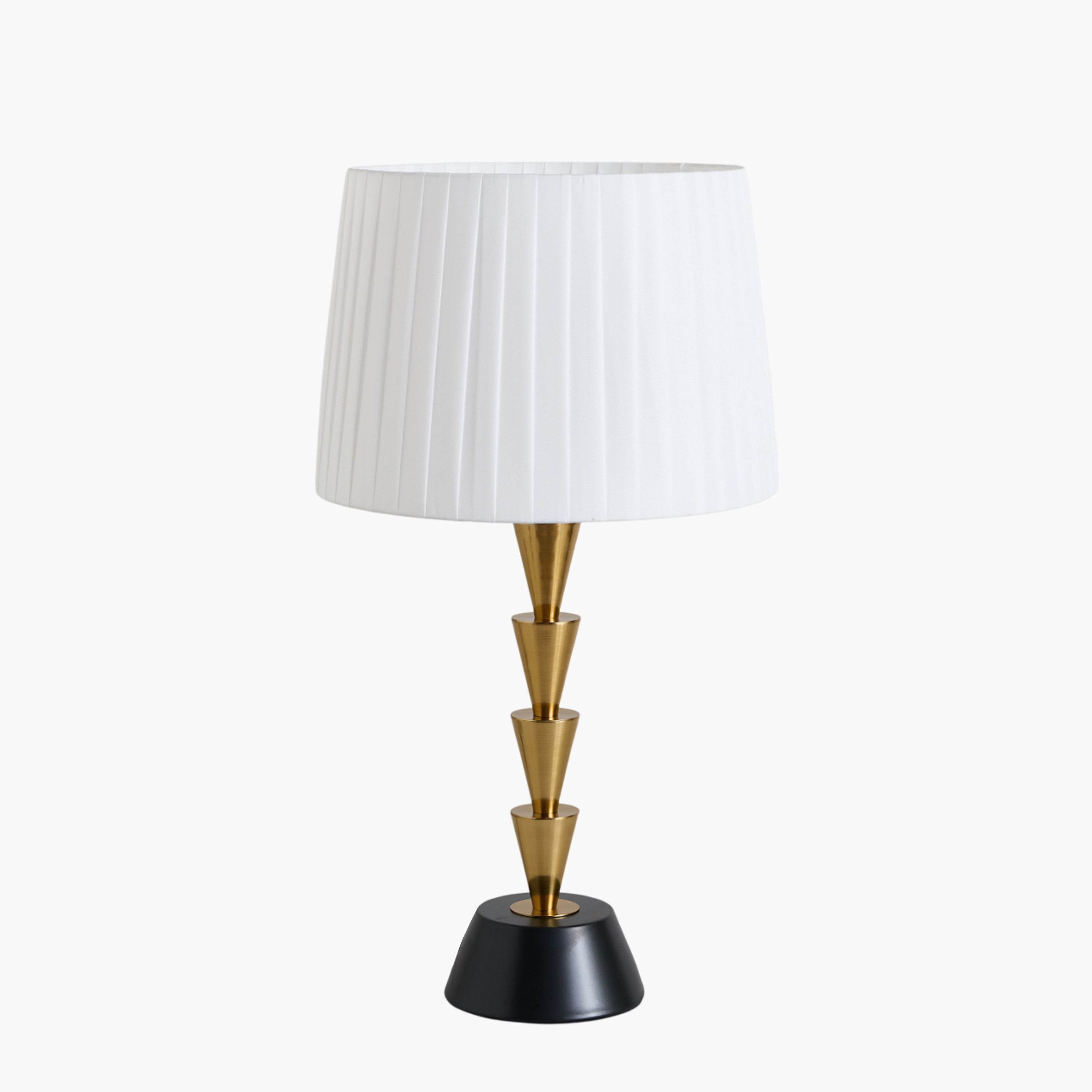 Zeston Metal Table Lamp with Pleated Shade - 59 cm-hbxlivingroom-lighting-tablelamps-image-11