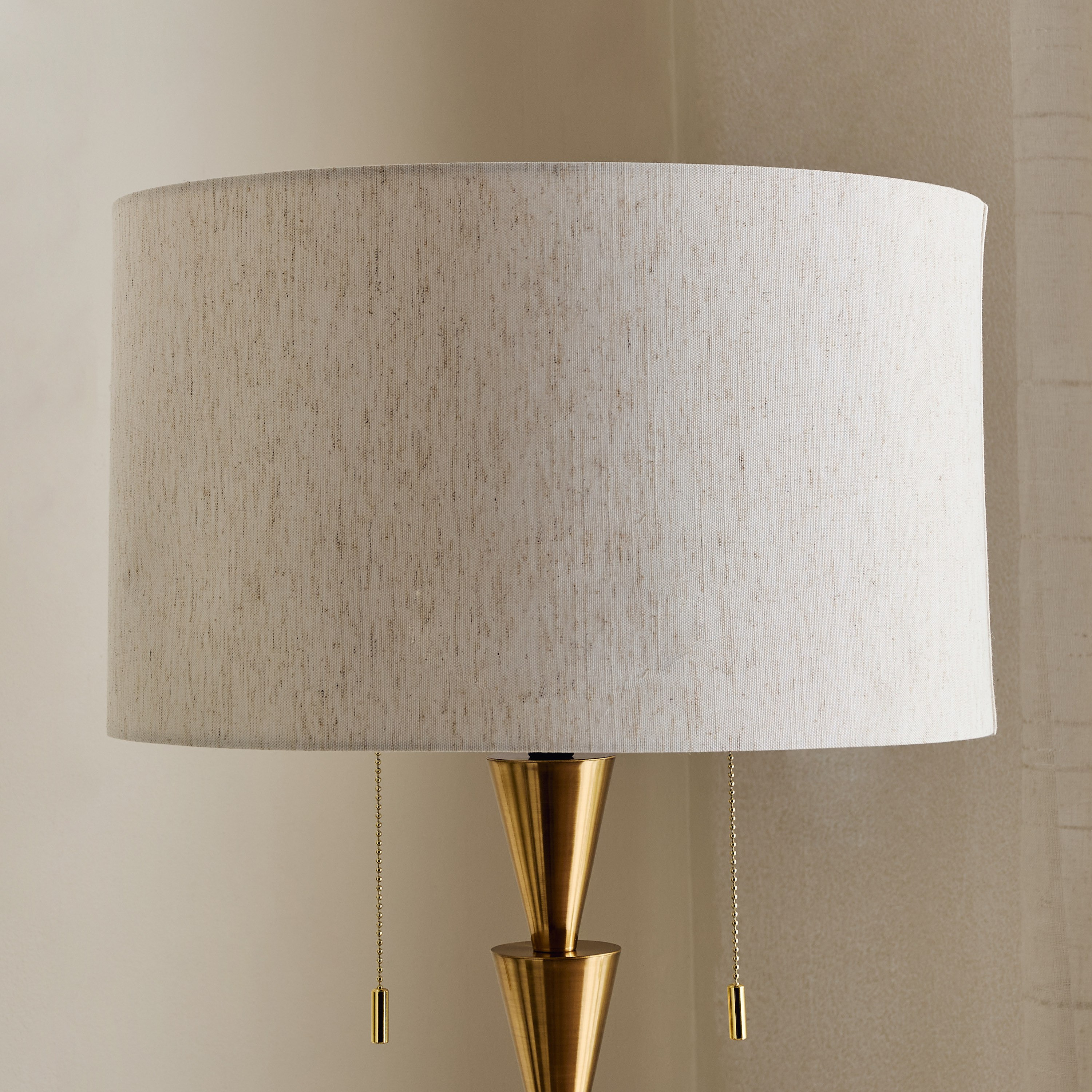 Zeston Metal Floor Lamp with Drum Shade - 158 cm-hbxhomeware-hbxdecorandfurnishings-image-3