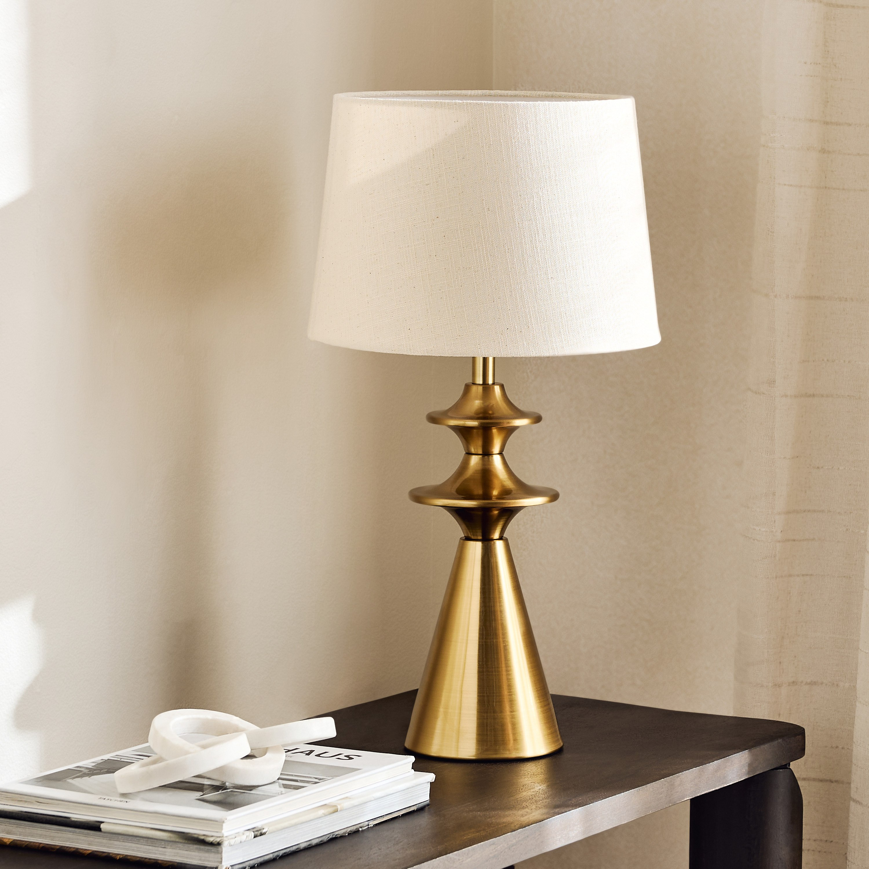 Zeston Metal Table Lamp with Linen Shade - 56 cm-hbxlivingroom-lighting-tablelamps-image-7