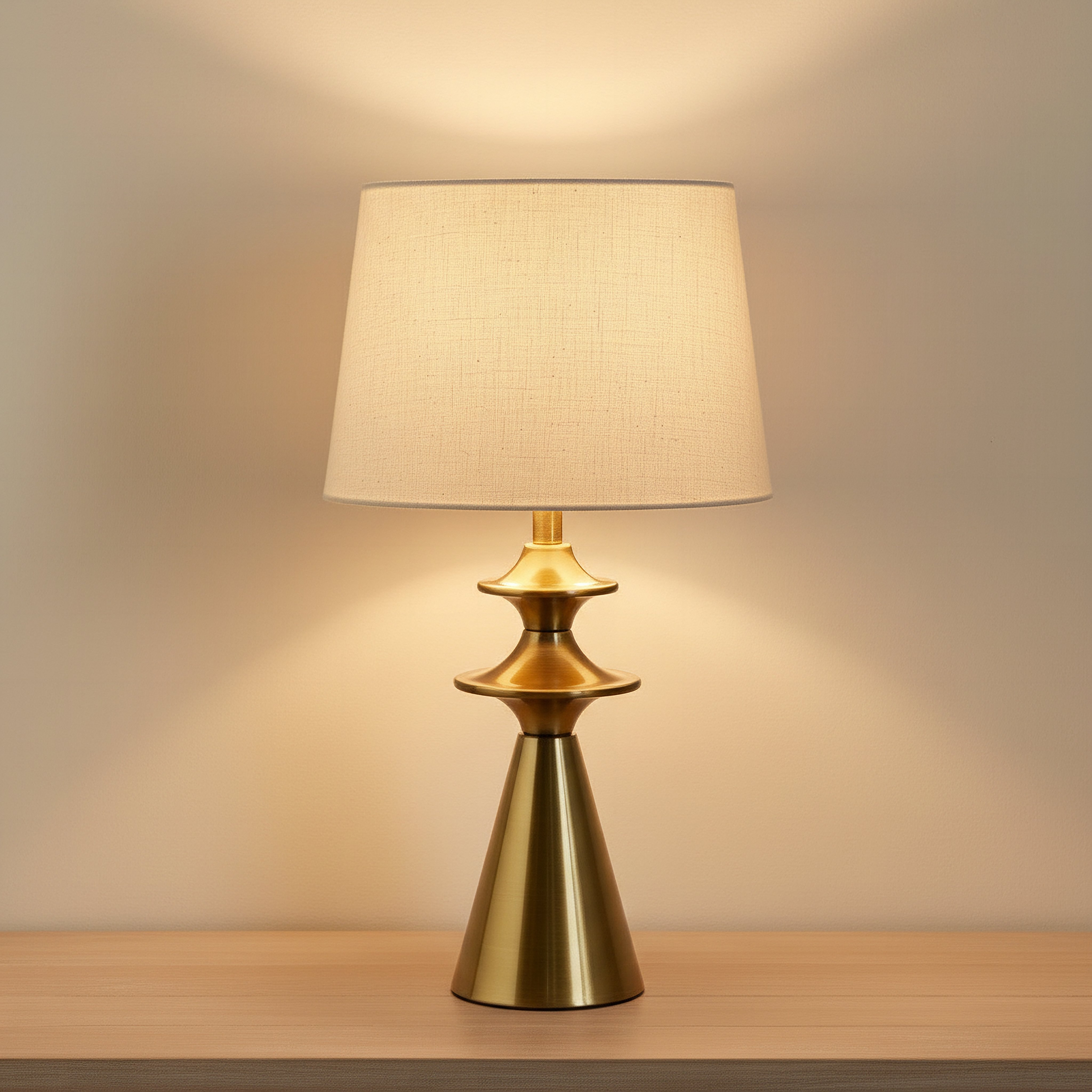 Zeston Metal Table Lamp with Linen Shade - 56 cm-hbxlivingroom-lighting-tablelamps-image-2