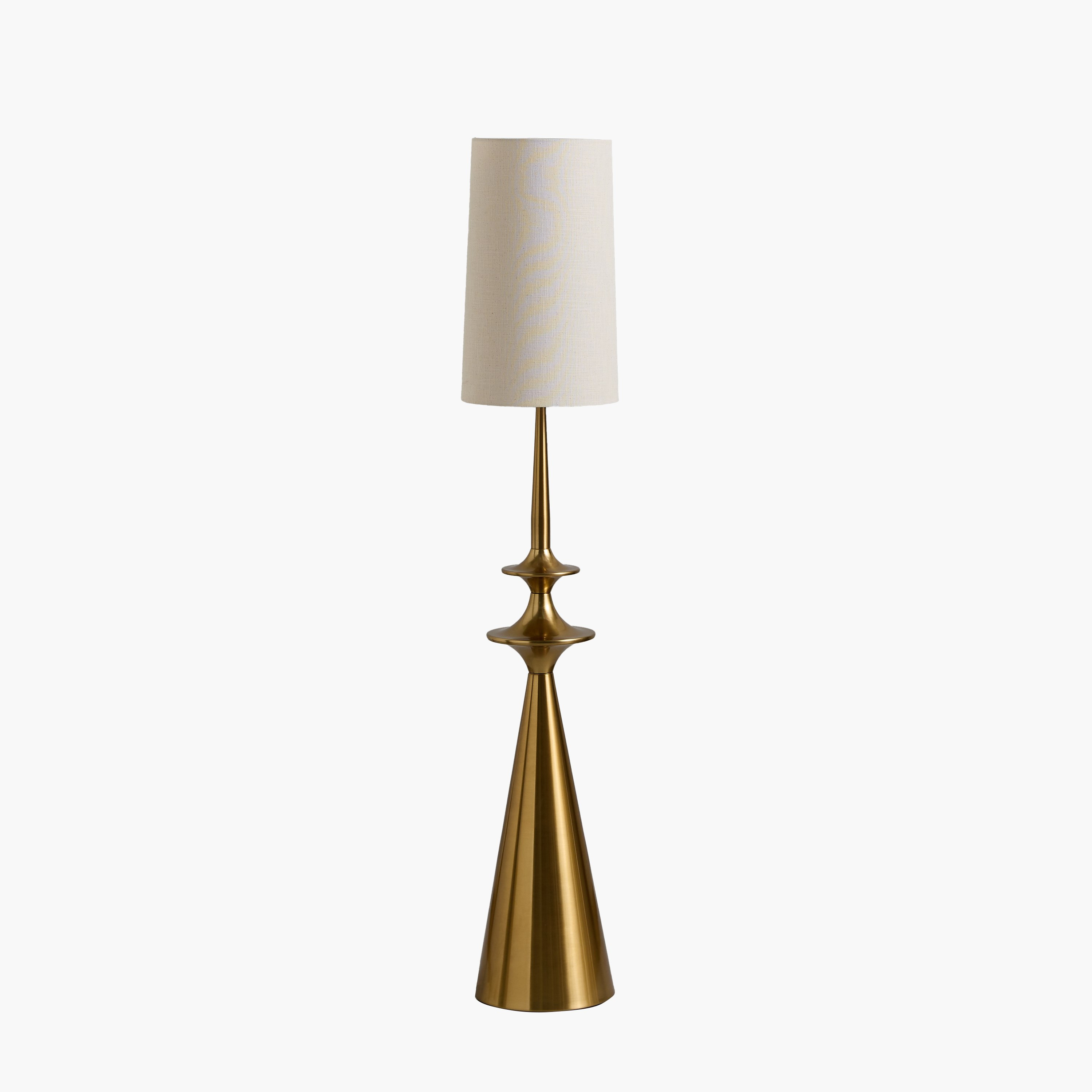 Zeston Metal Floor Lamp with Linen Shade - 140 cm-hbxhomeware-hbxdecorandfurnishings-image-5