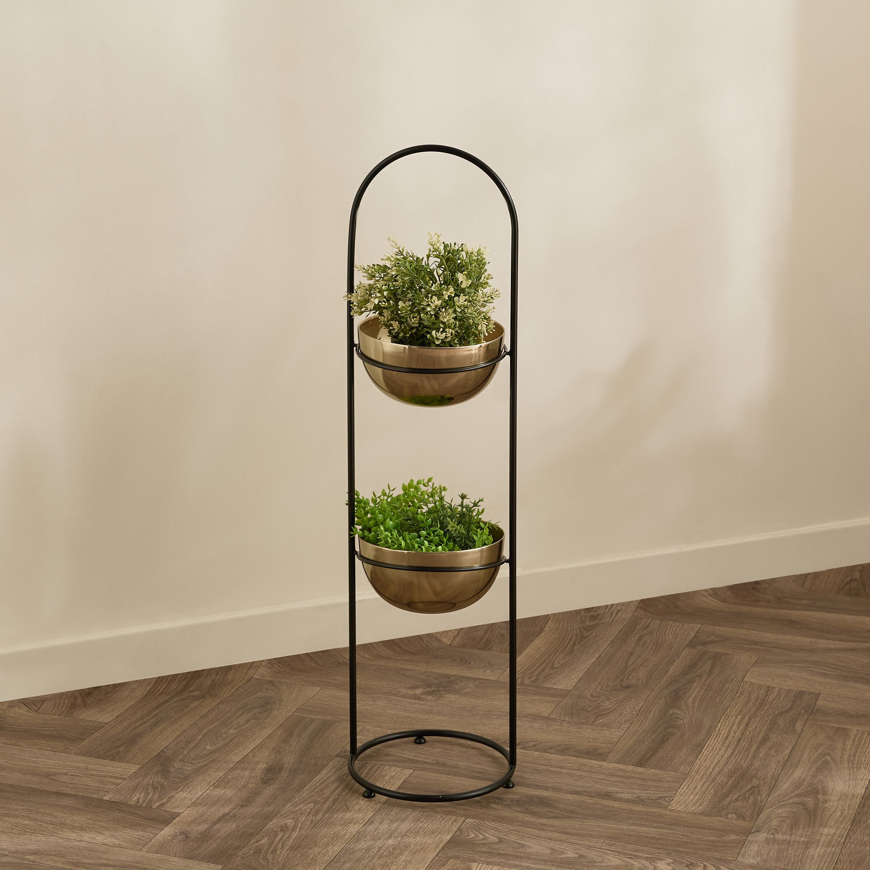 حامل إناء زرع معدني بريميوم بطابقين من فيستا آيس - 23×86 سم-hbxhomeware-hbxdecorandfurnishings-image-5