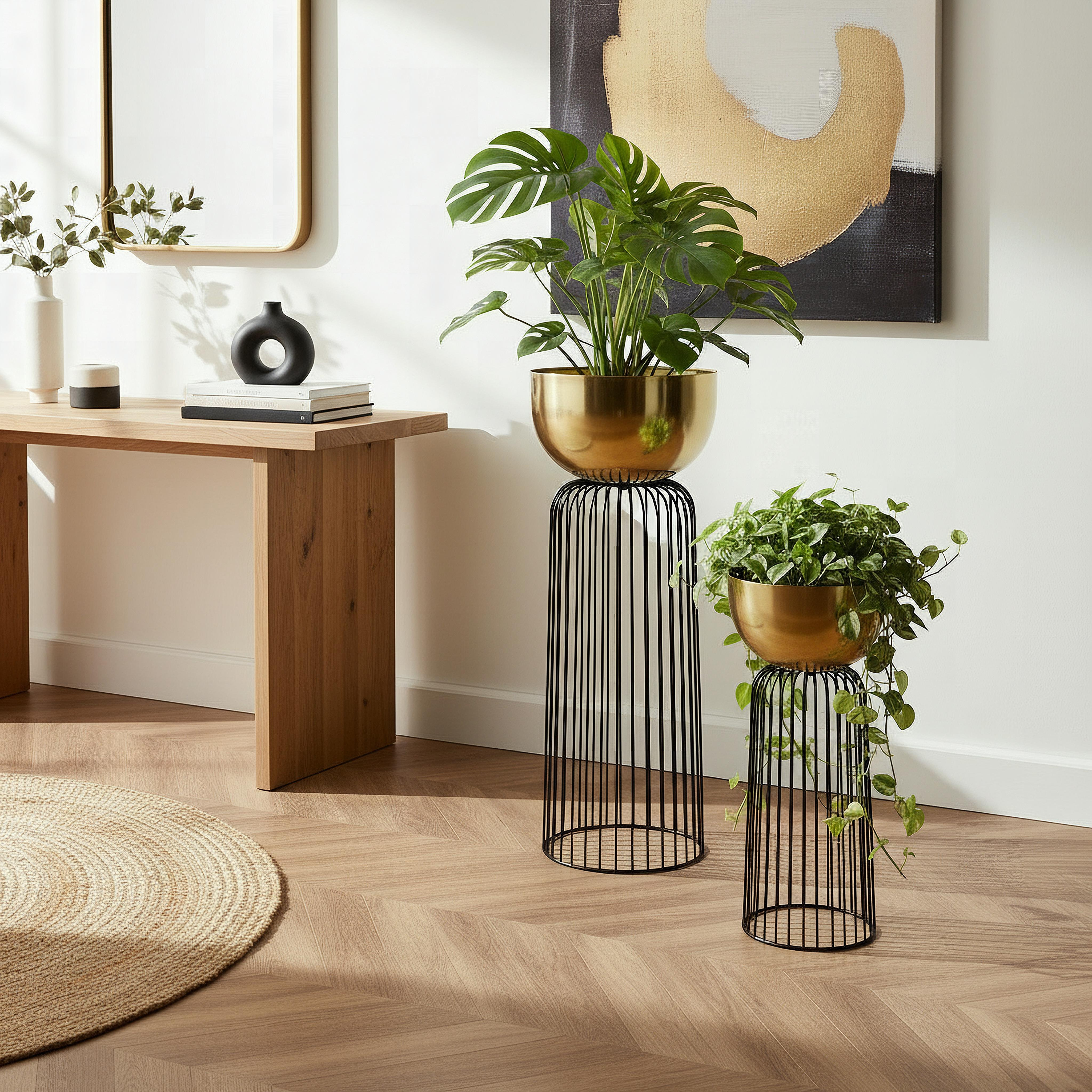 Vista Ace 2-Piece Premium Metal Planter Stand Set-hbxhomeware-hbxdecorandfurnishings-image-4