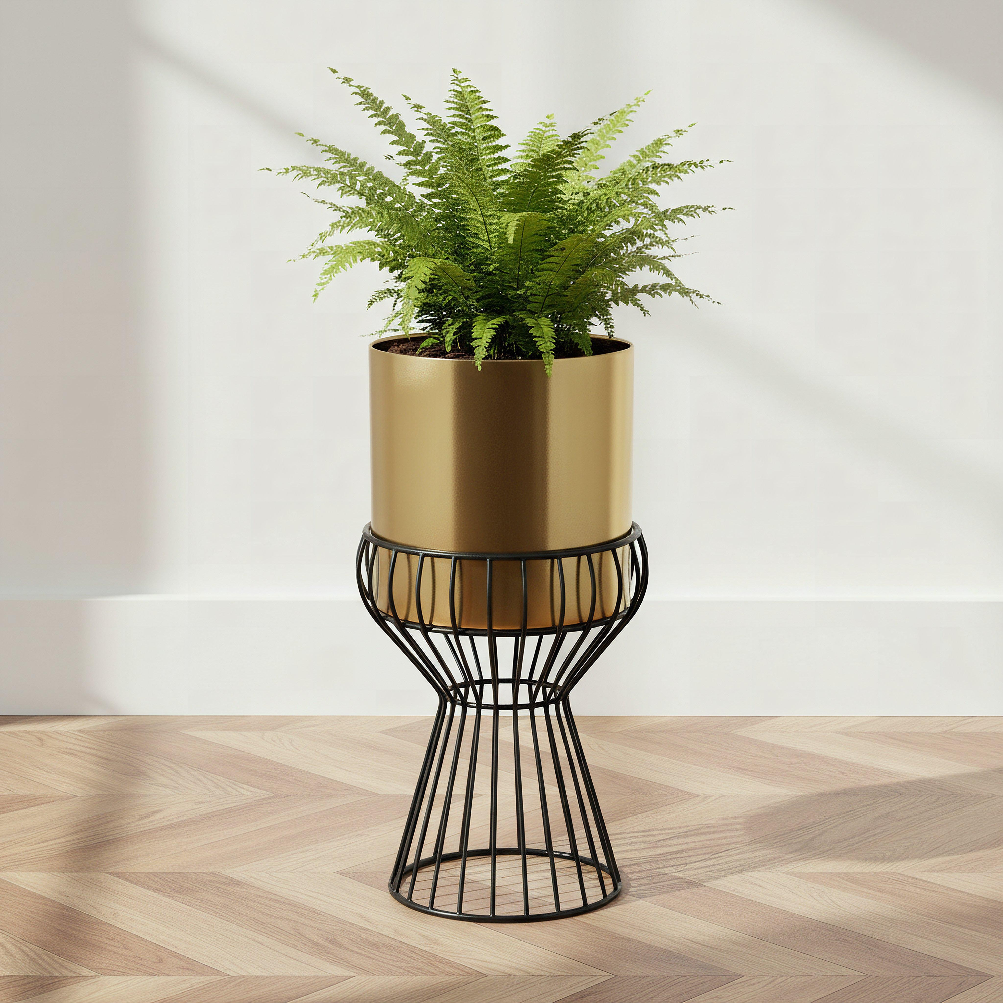 Vista-Ace Premium Metal Planter Stand- 16x33 cm-hbxhomeware-hbxdecorandfurnishings-image-1