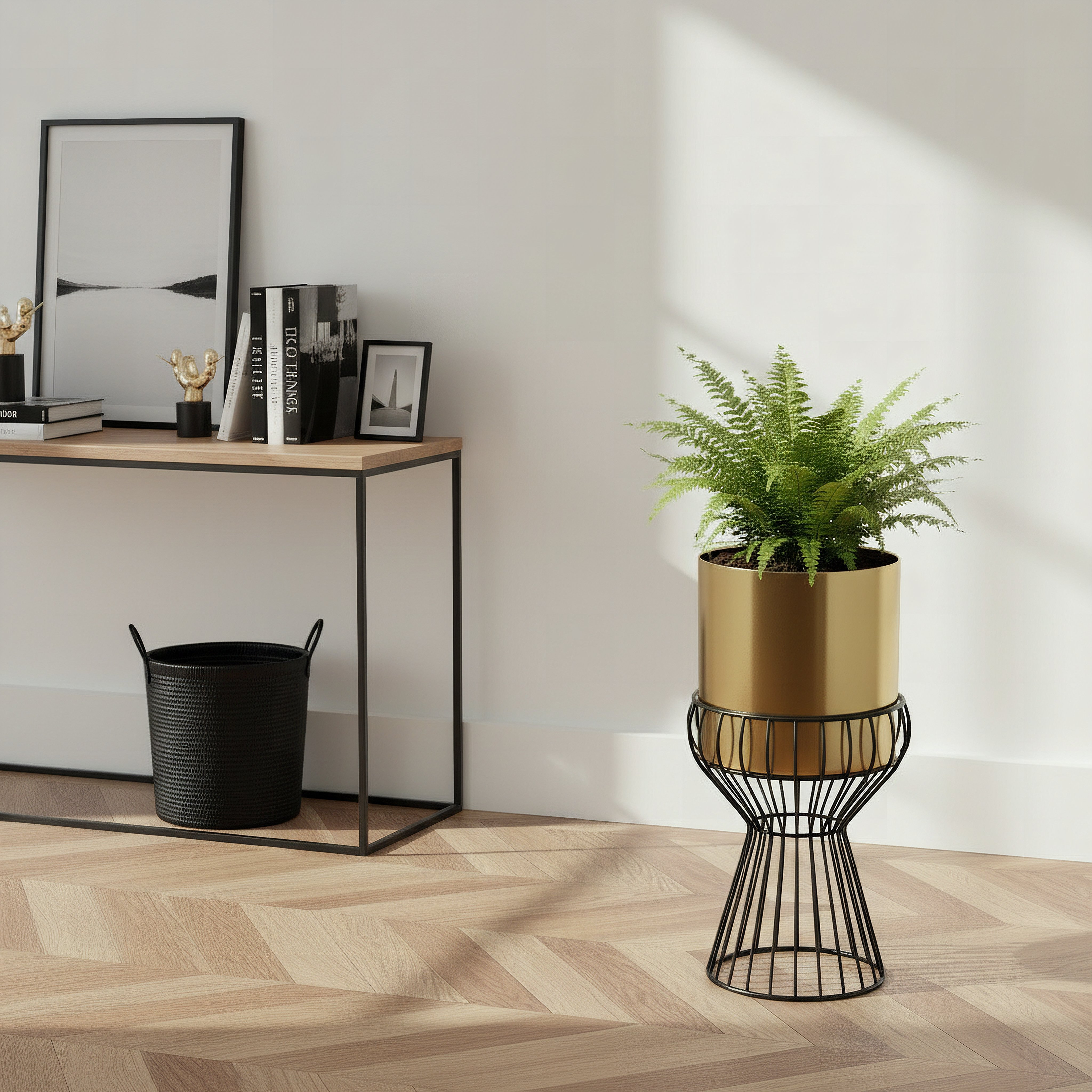 Vista-Ace Premium Metal Planter Stand- 16x33 cm-hbxhomeware-hbxdecorandfurnishings-image-4