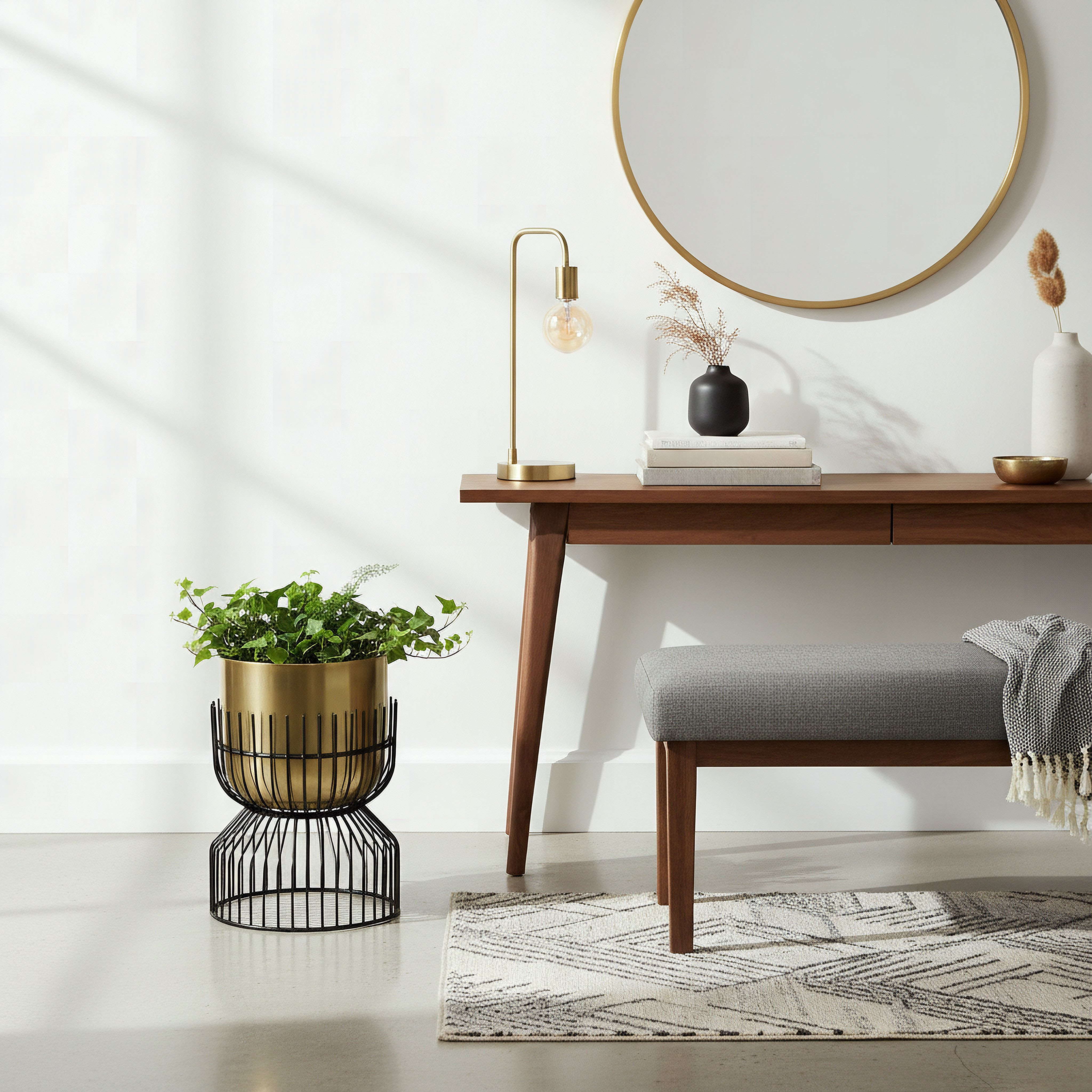 Vista Ace Premium Metal Planter Stand - 18x25 cm-hbxhomeware-hbxdecorandfurnishings-image-4