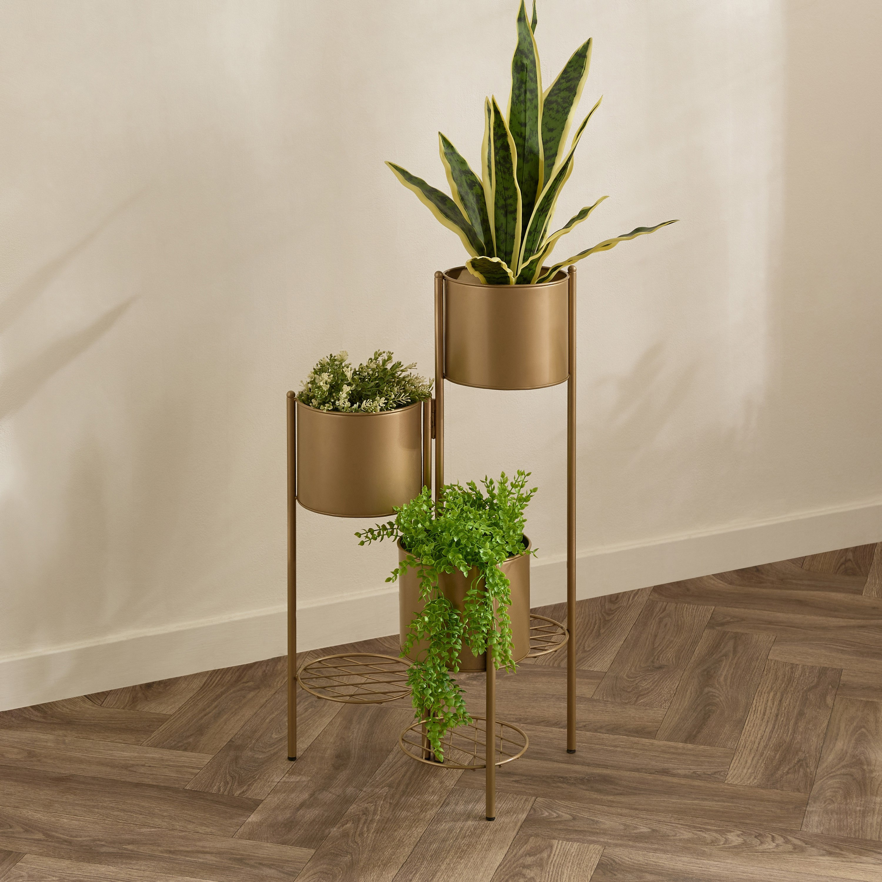 Vista Ace Premium Metal Foldable Planter Stand - 21x21x71 cm-hbxhomeware-hbxdecorandfurnishings-image-5