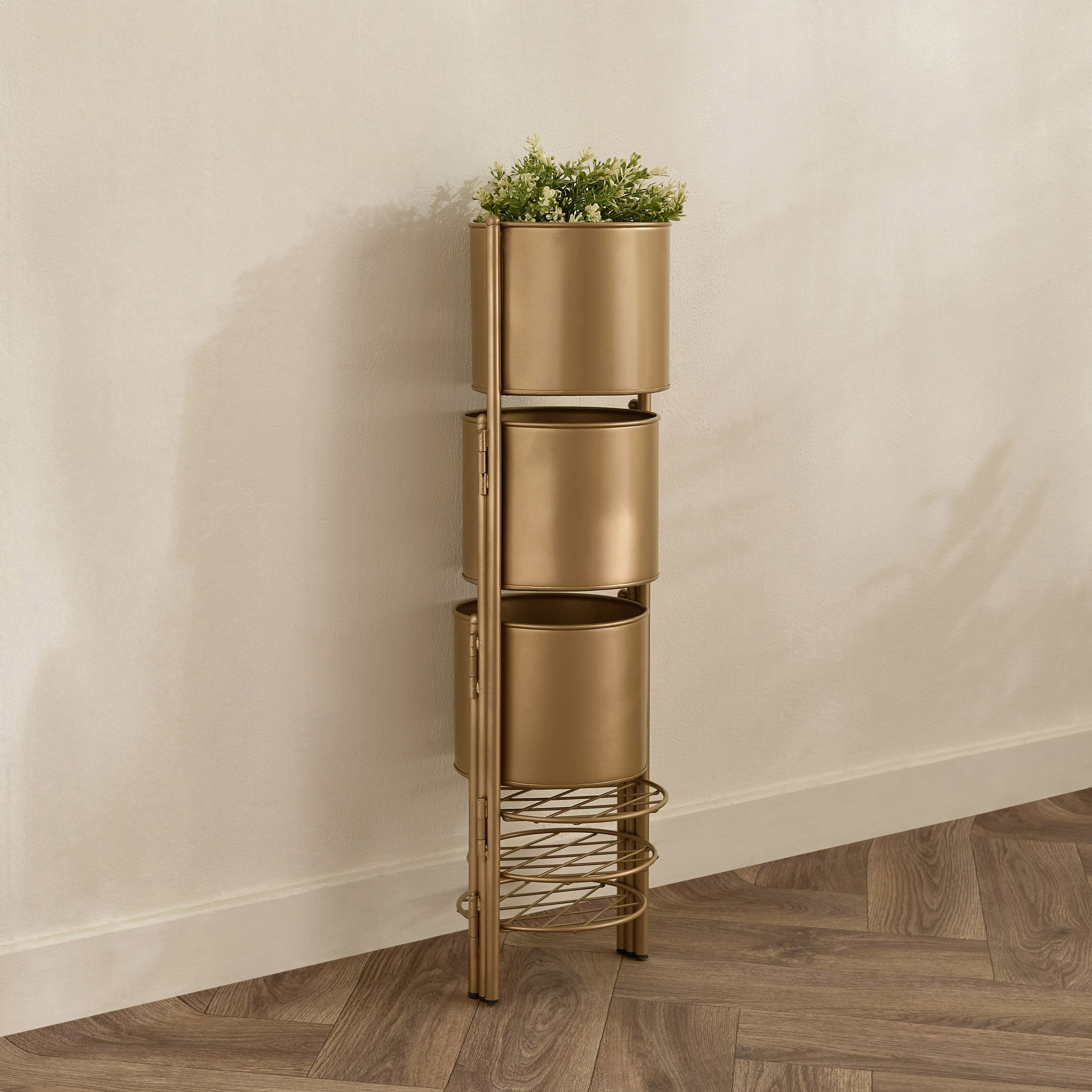 Vista Ace Premium Metal Foldable Planter Stand - 21x21x71 cm-hbxhomeware-hbxdecorandfurnishings-image-8