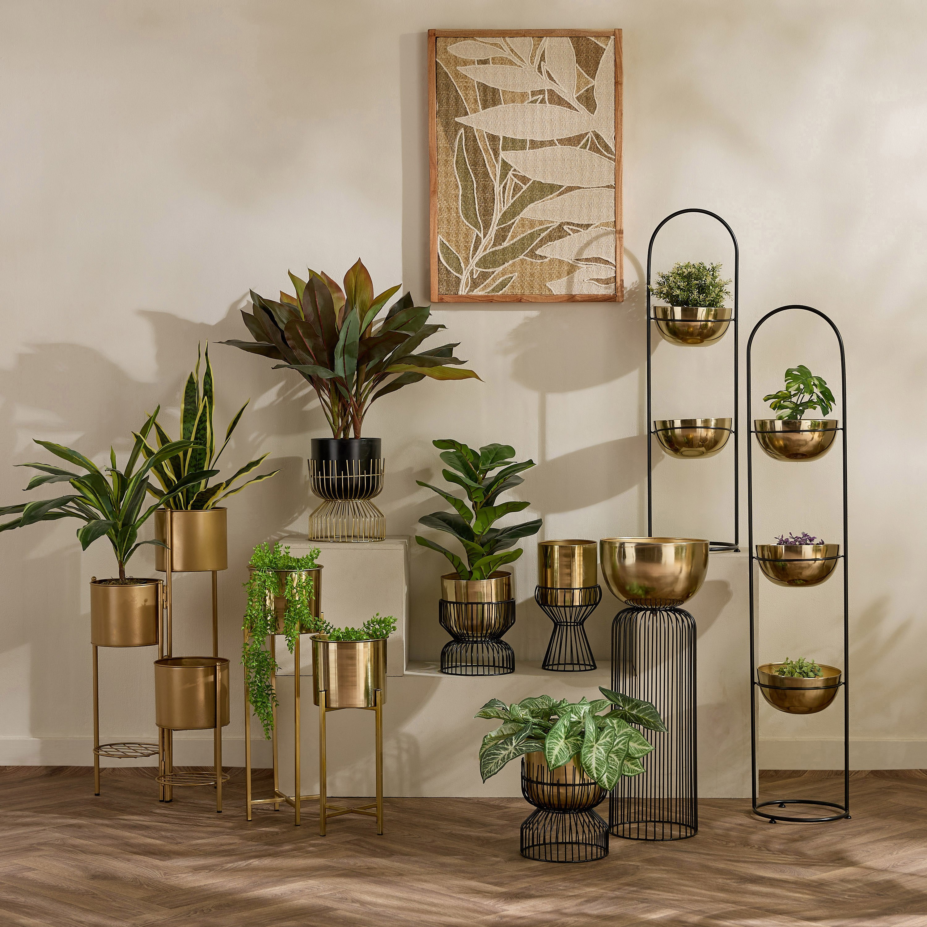 Vista Ace Premium Metal Foldable Planter Stand - 21x21x71 cm-hbxhomeware-hbxdecorandfurnishings-image-9