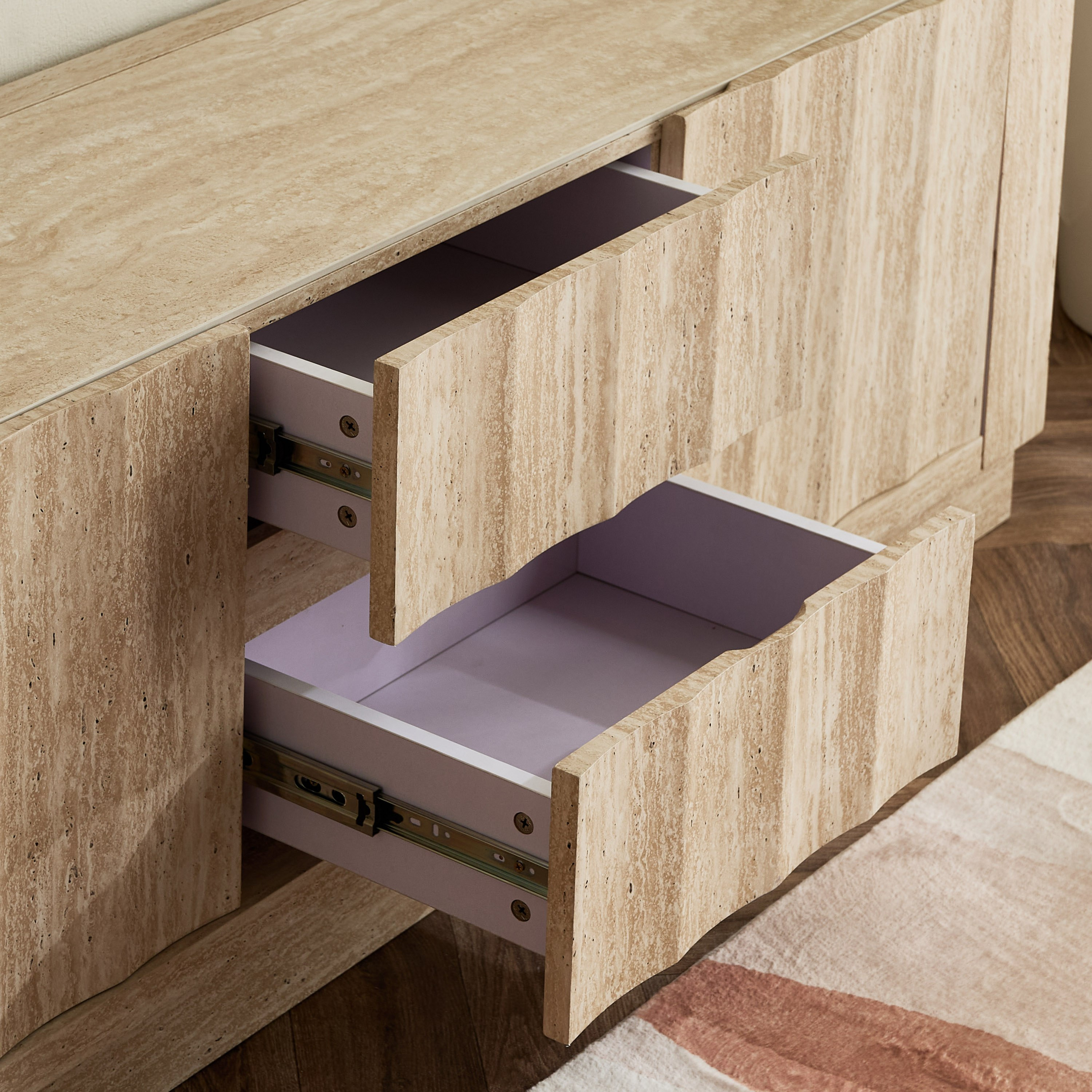 Scallop 2 Meter Sintered Stone Top TV Unit for TVs up to 80 inches-hbxlivingroom-mediaunitsandstorage-tvunits-image-5